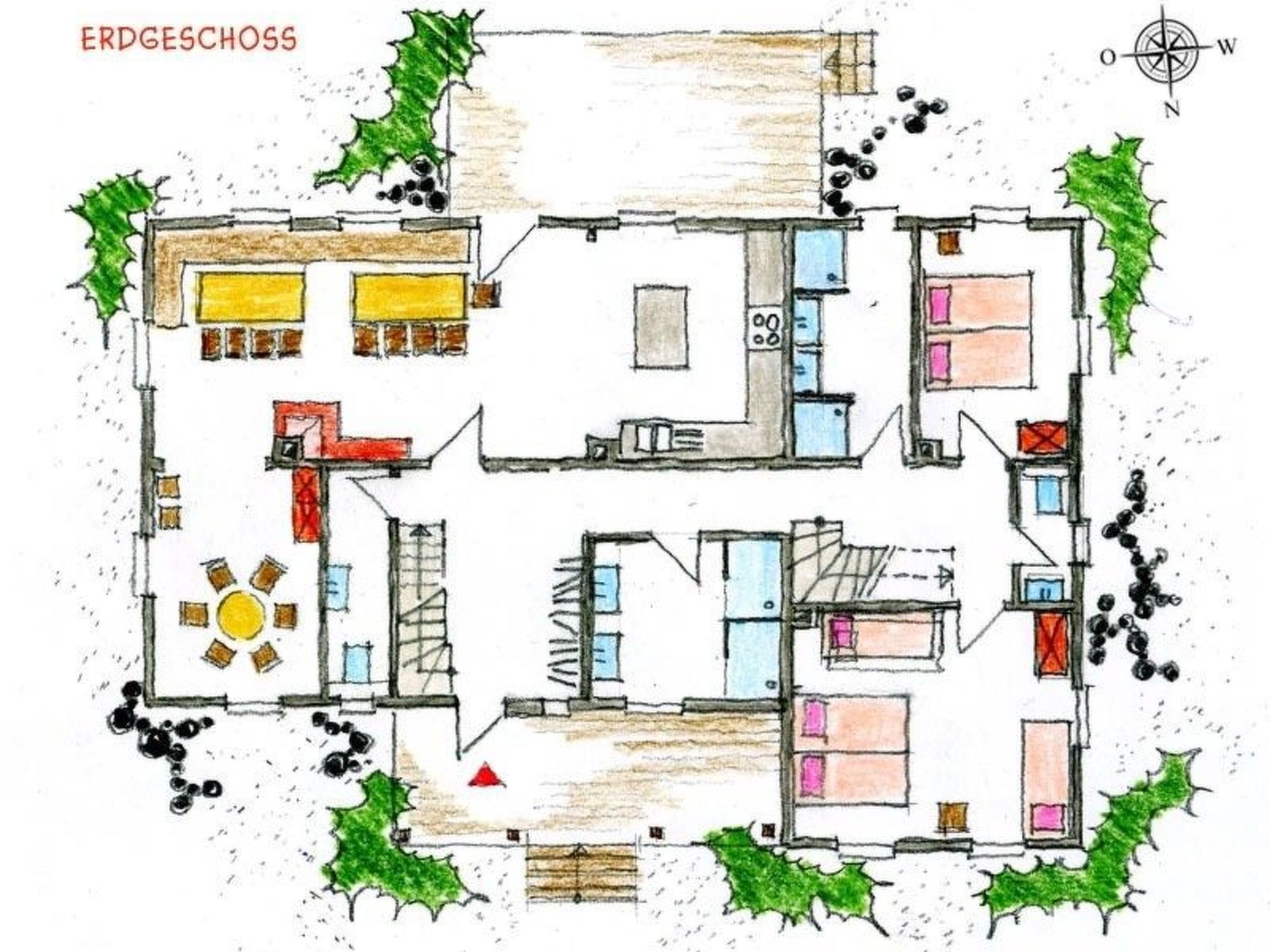 Urgemütliche Gruppenhütte mit Gartensauna-Drinnen