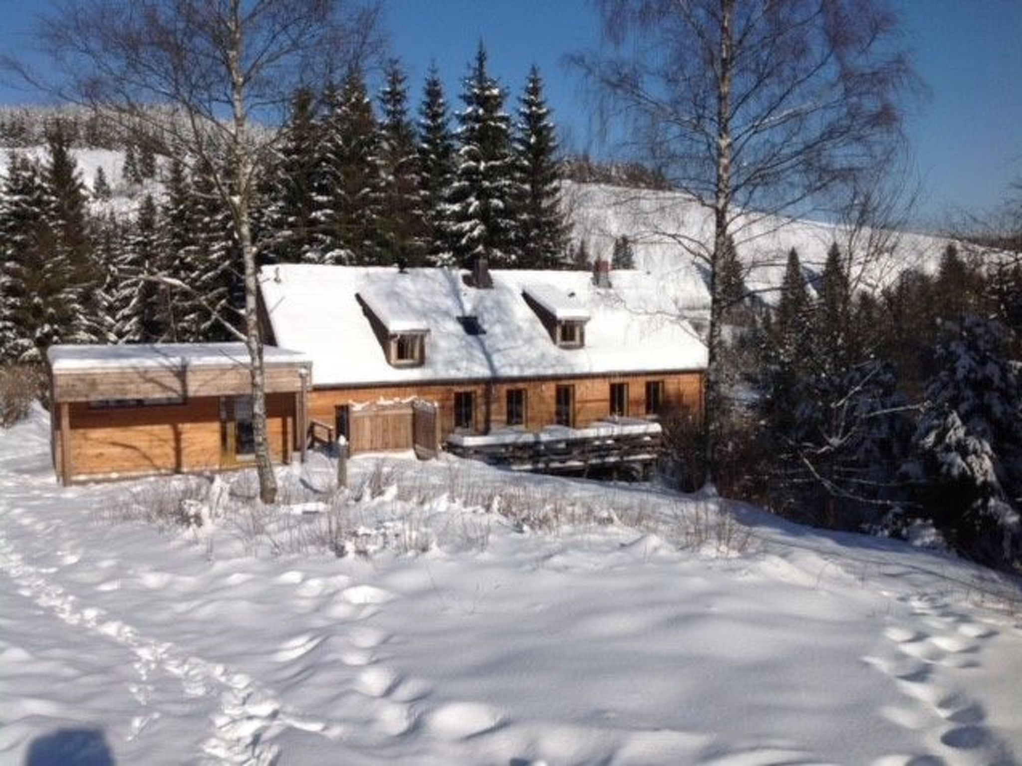 Urgemütliche Gruppenhütte mit Gartensauna-Drinnen
