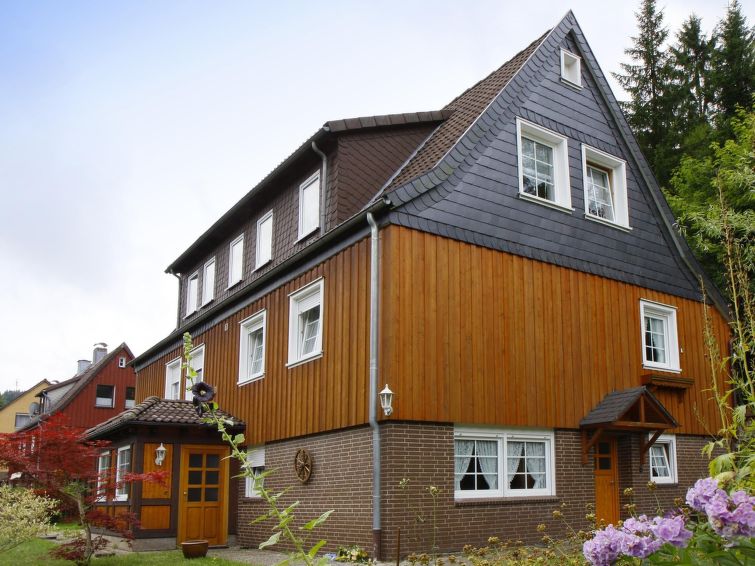 Knusse souterrainwoning in Altenau met terras, vlakbij skipiste en meer in Altenau