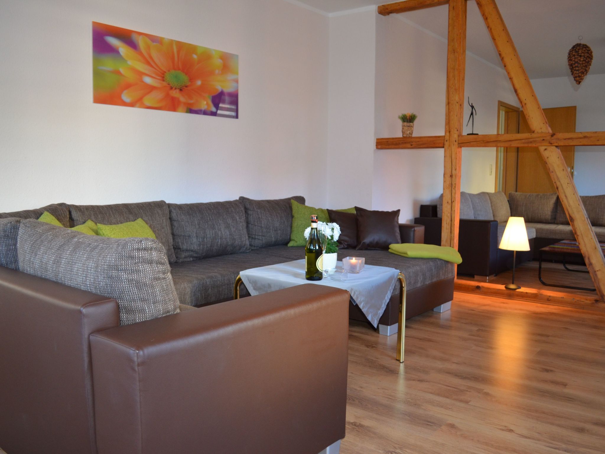 Familienfreundliches Ferienhaus mit Sauna am Fuße des Brockens - Dedans