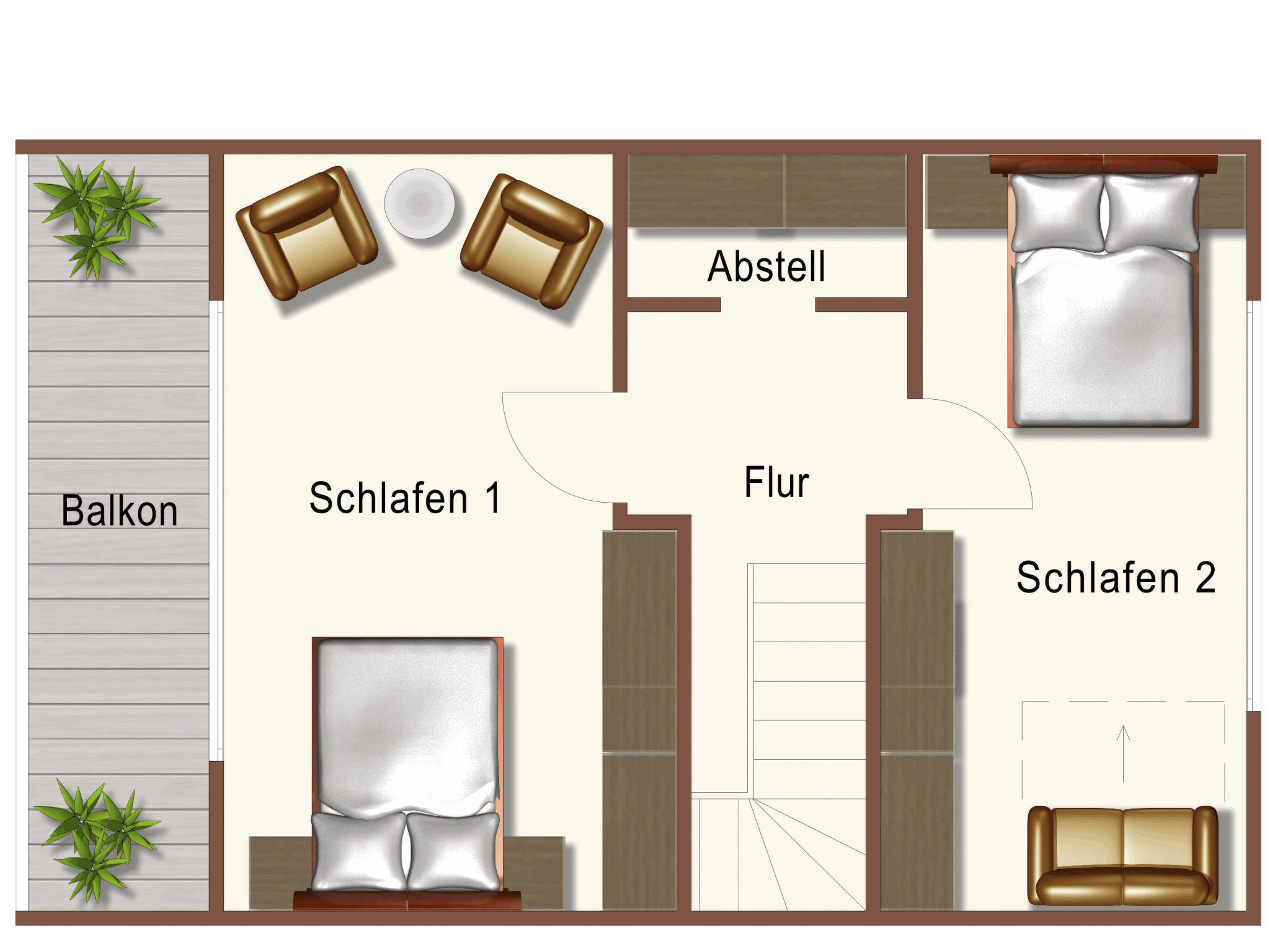 Wunderschönes Blockhaus mit Terrasse-Drinnen