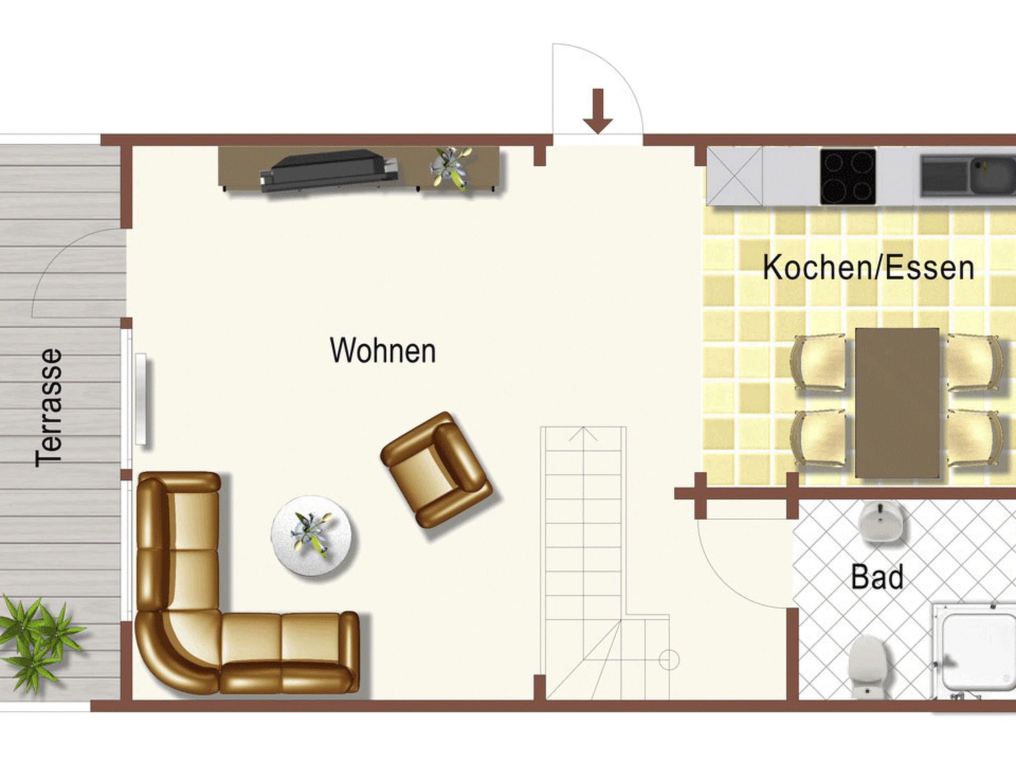 Idyllisch gelegenes Blockhaus - Hunde willkommen-Drinnen