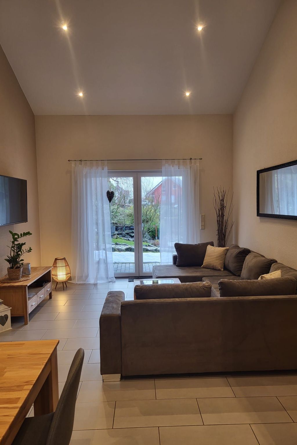 Für sieben Personen-Drinnen