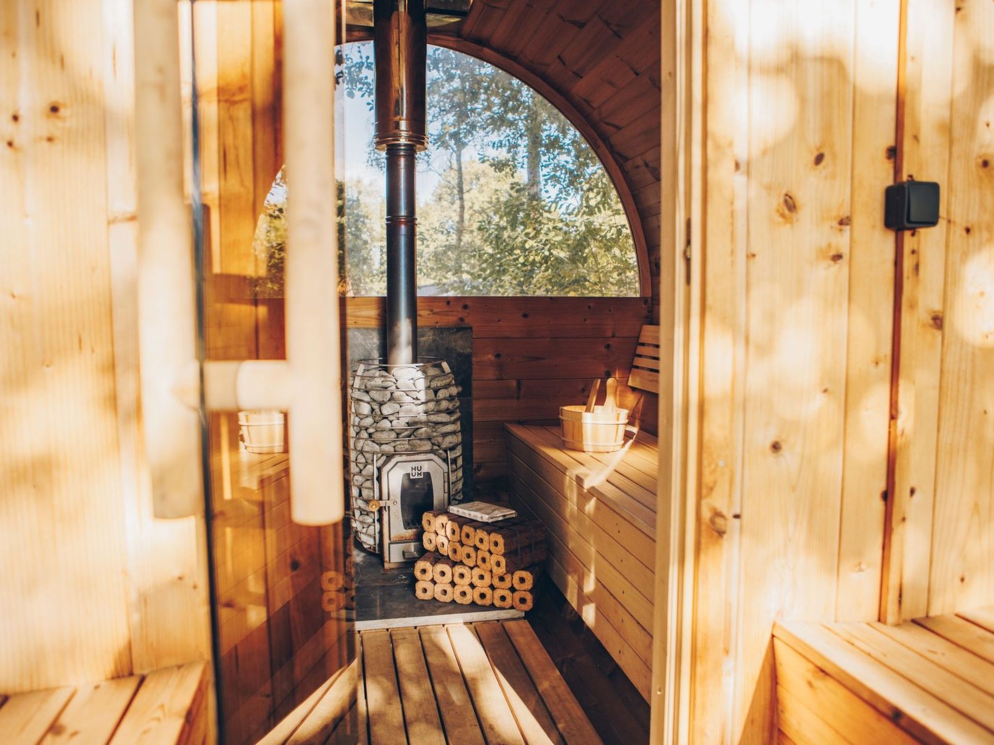 Wilsumer Berge Resort -Hill Top Scandi Sauna - Draußen