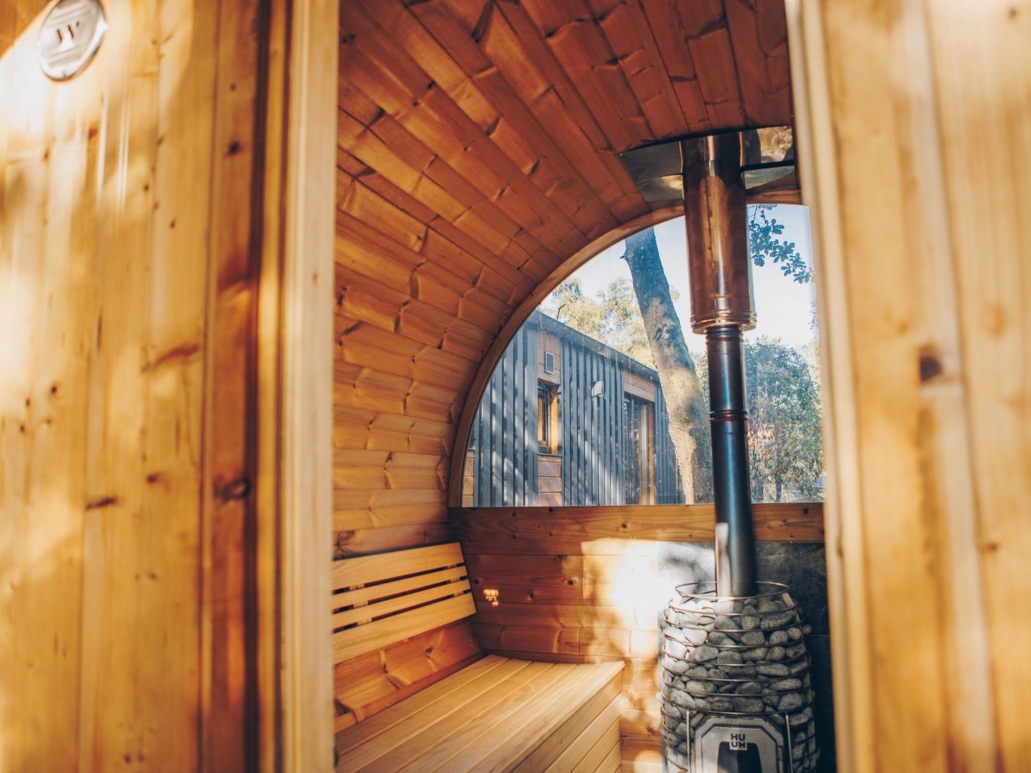 Wilsumer Berge Resort -Hill Top Scandi Sauna - Draußen