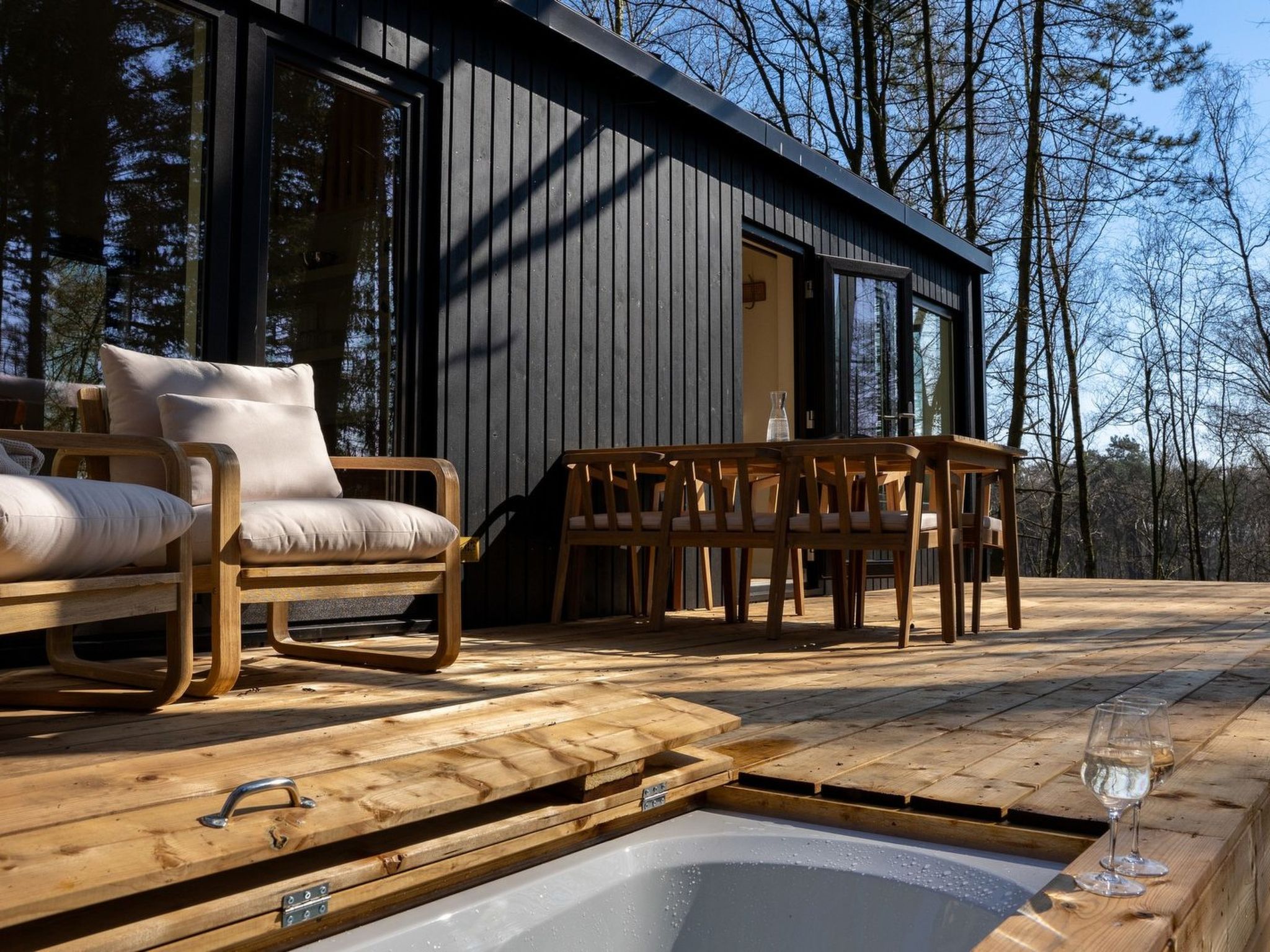 Wilsumer Berge Resort - Koya Tiny Cabin Buitenbad