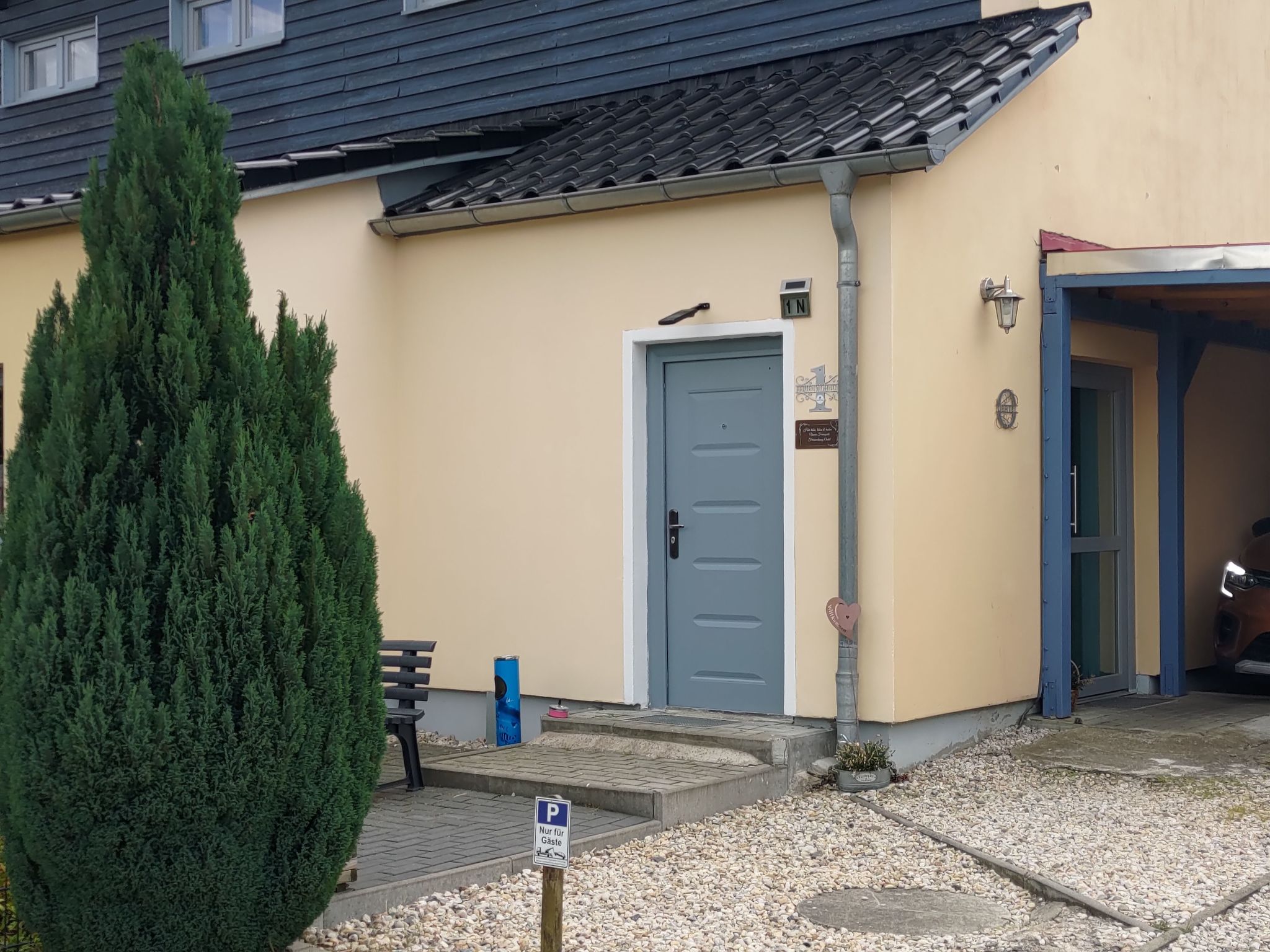 Nette Wohnung in Großsteinberg mit Grill und Terrasse-Binnen