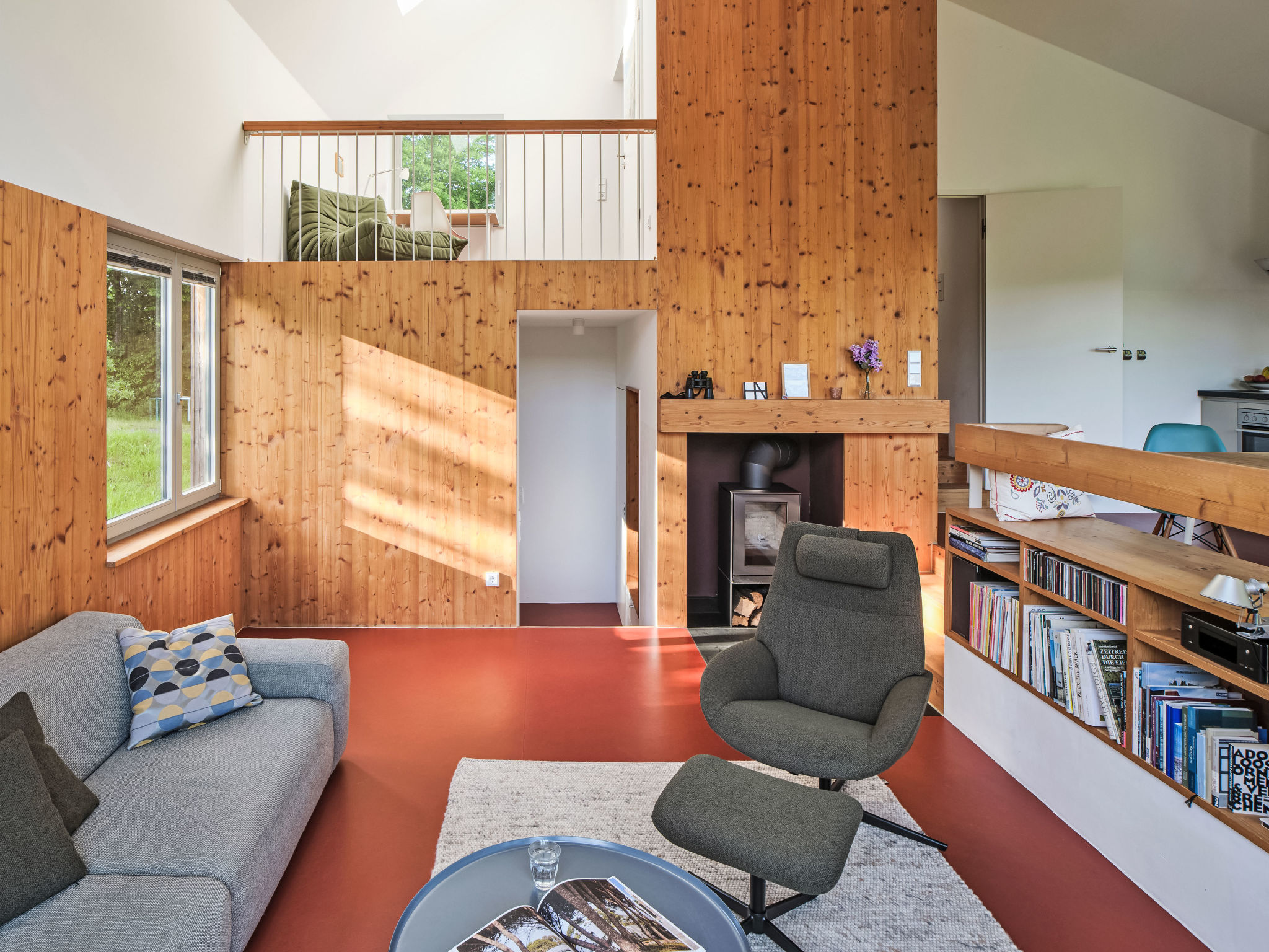 Moderner Holzhausneubau in der Eifel - Drinnen