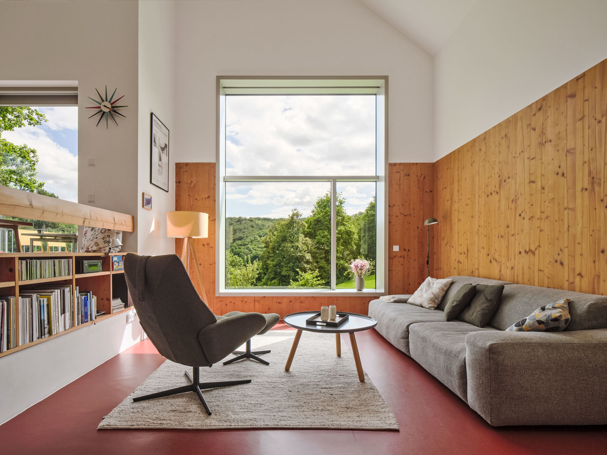 Moderner Holzhausneubau in der Eifel - Drinnen