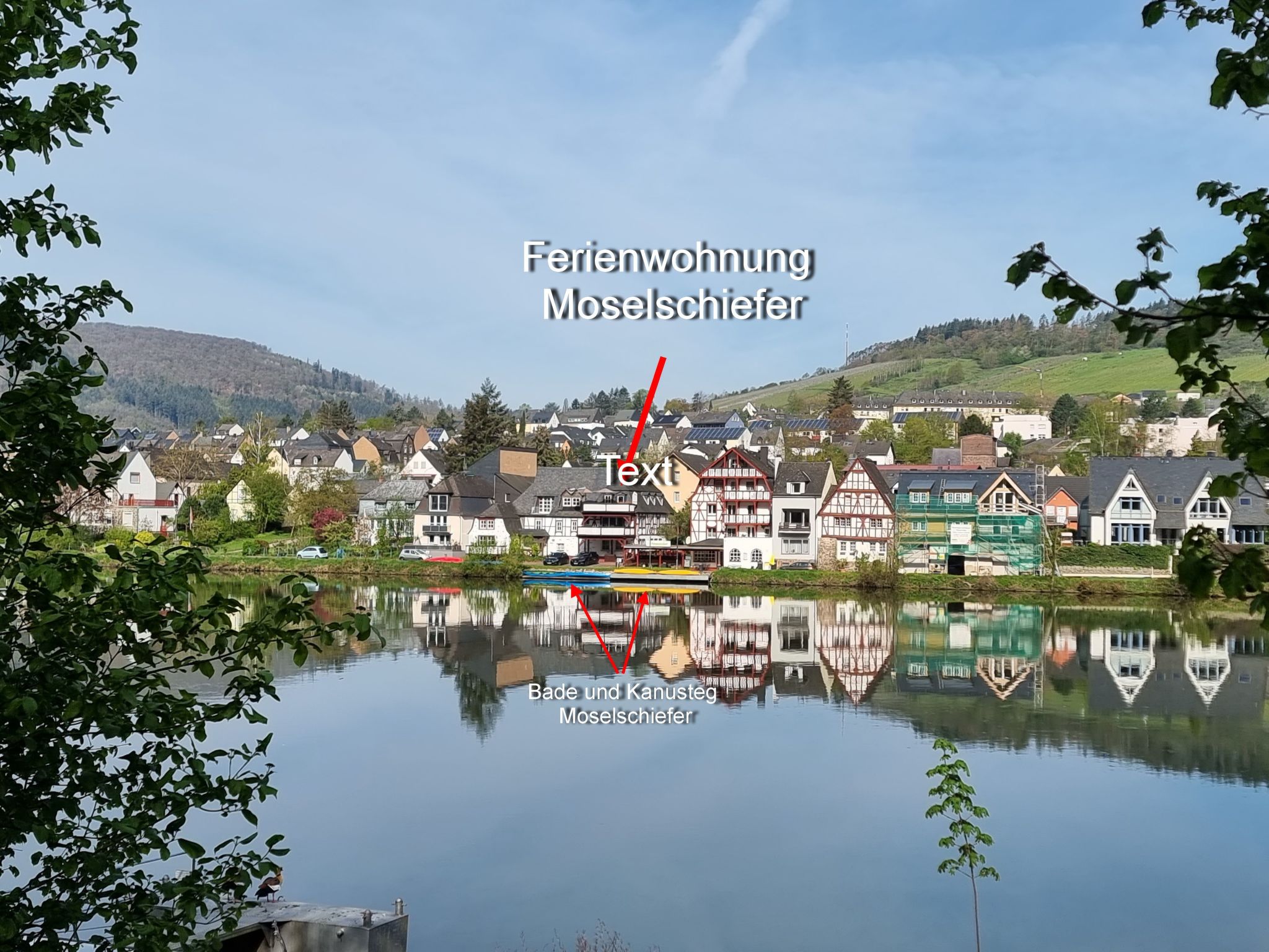 Moselschiefer-Traumferienwohnung am Moselufer-Binnen