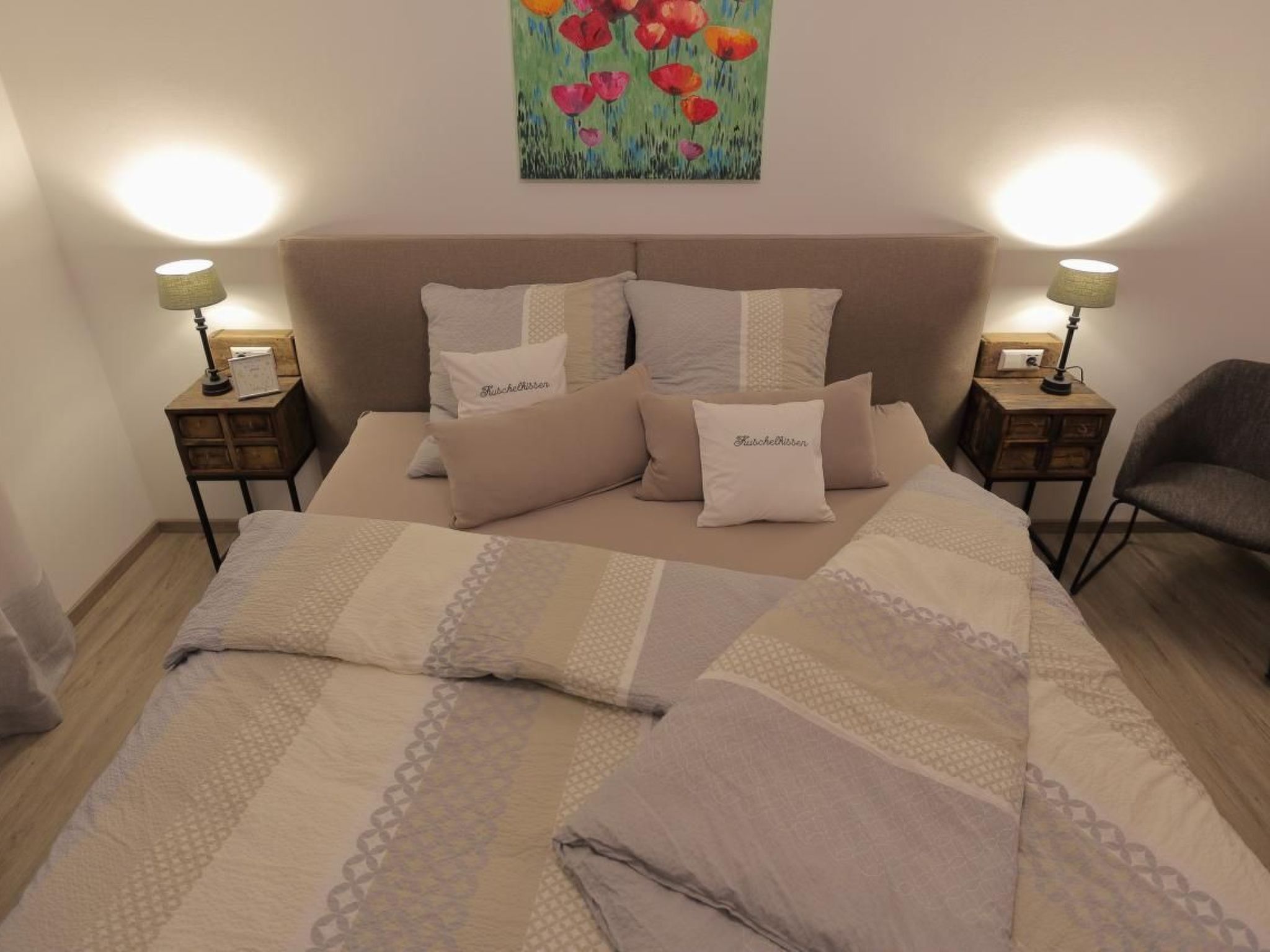 Appartement in Mastershausen mit Terrasse, Garten und Grill