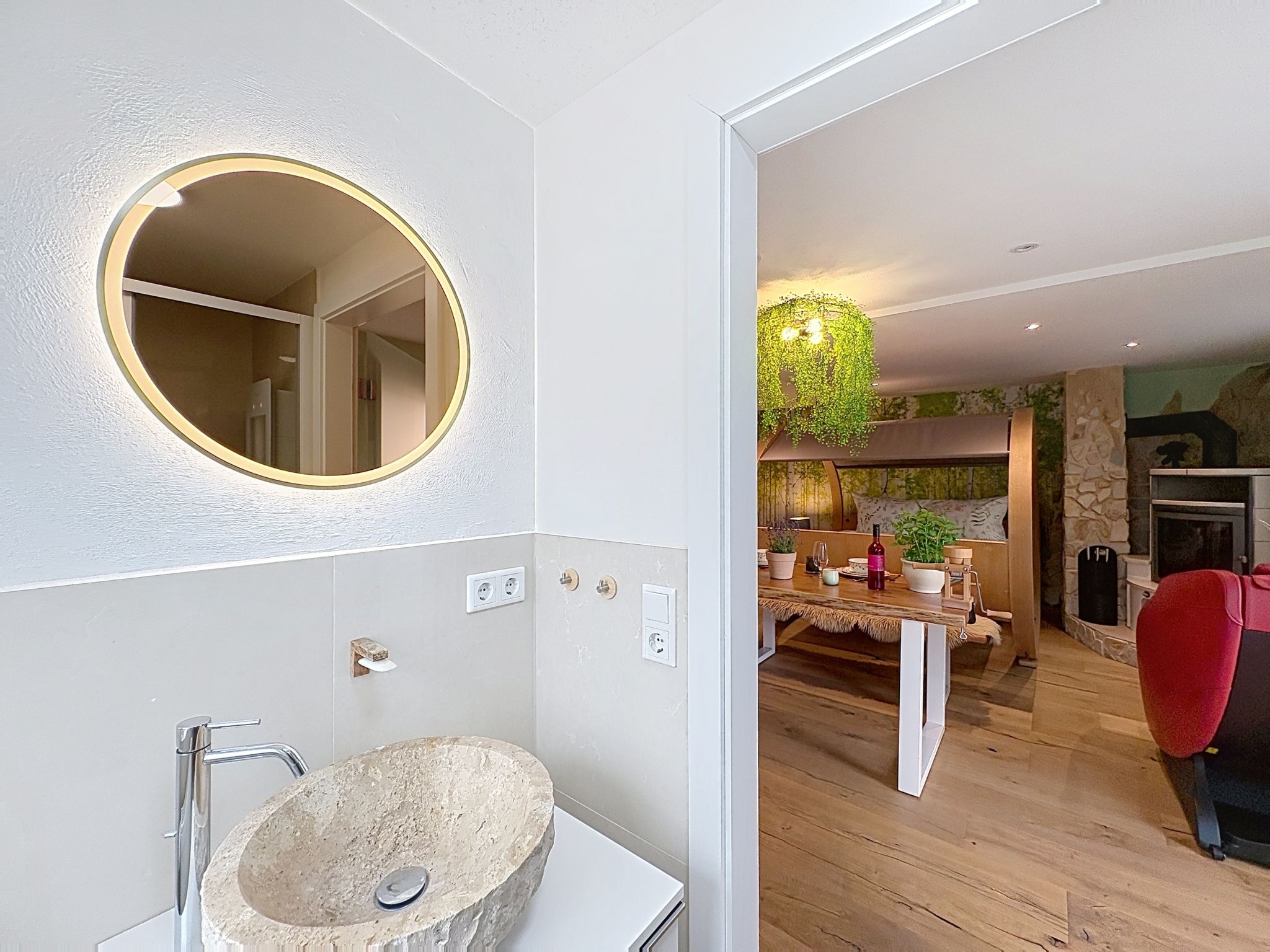 BioNestlein Premium-Appartment mit Sauna - Drinnen
