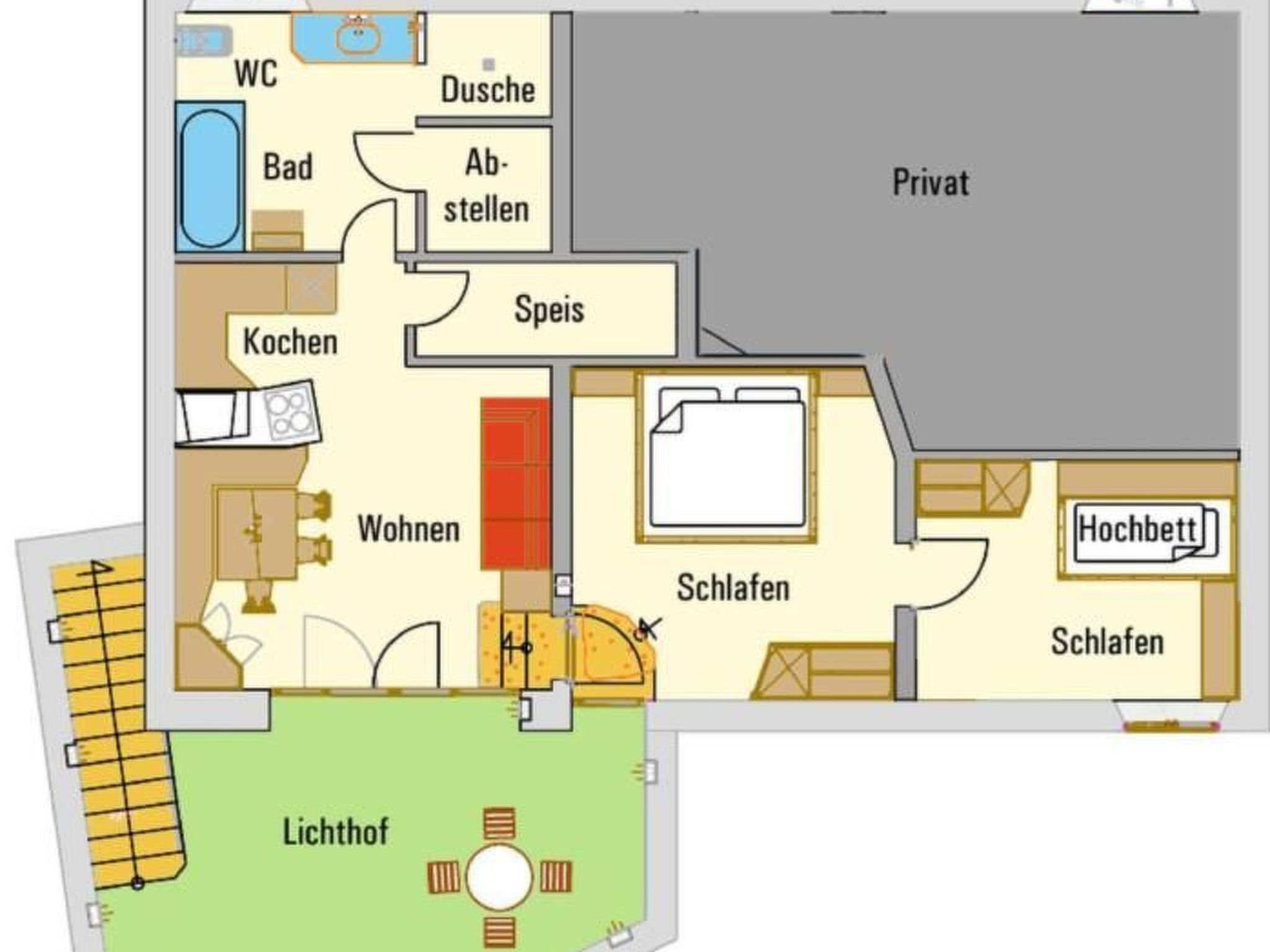 Mit Blick auf das Wasser-Dedans