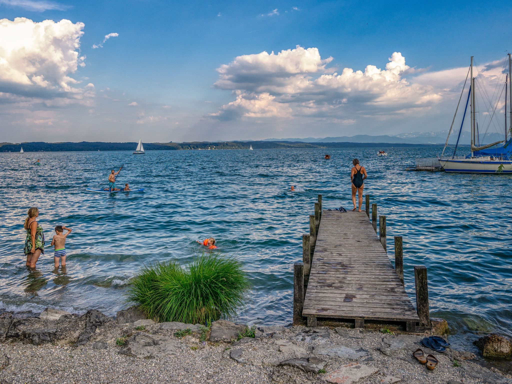 Appartement in Riederau mit Terrasse und Garten-Binnen