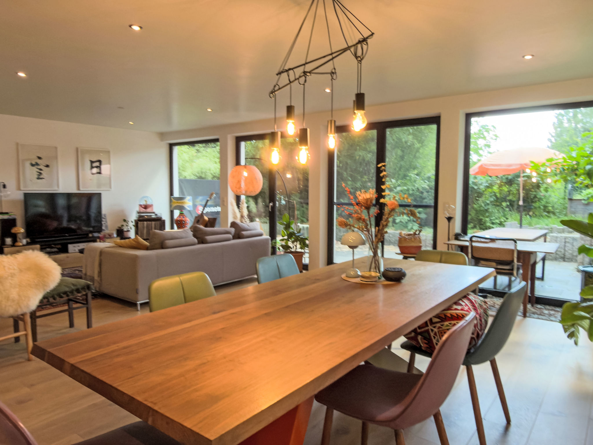 Appartement in Holzhausen mit Terrasse, Grill