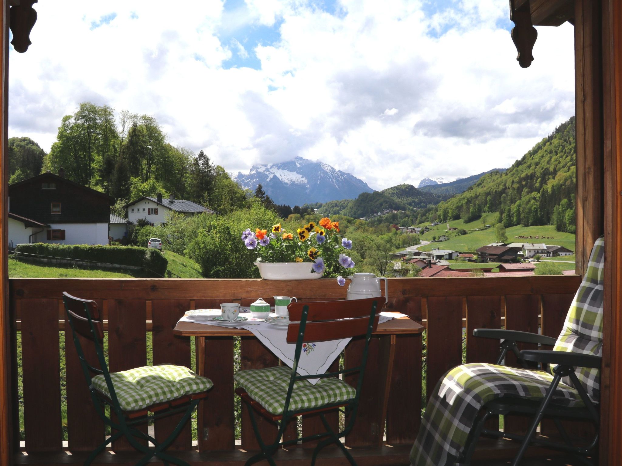 Wohnung in Berchtesgaden mit Garten-Drinnen