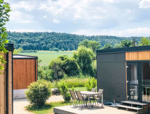 Tiny Haus Sonnendeck: knus vakantiehuisje in het Altmühltal - thumbnail 3