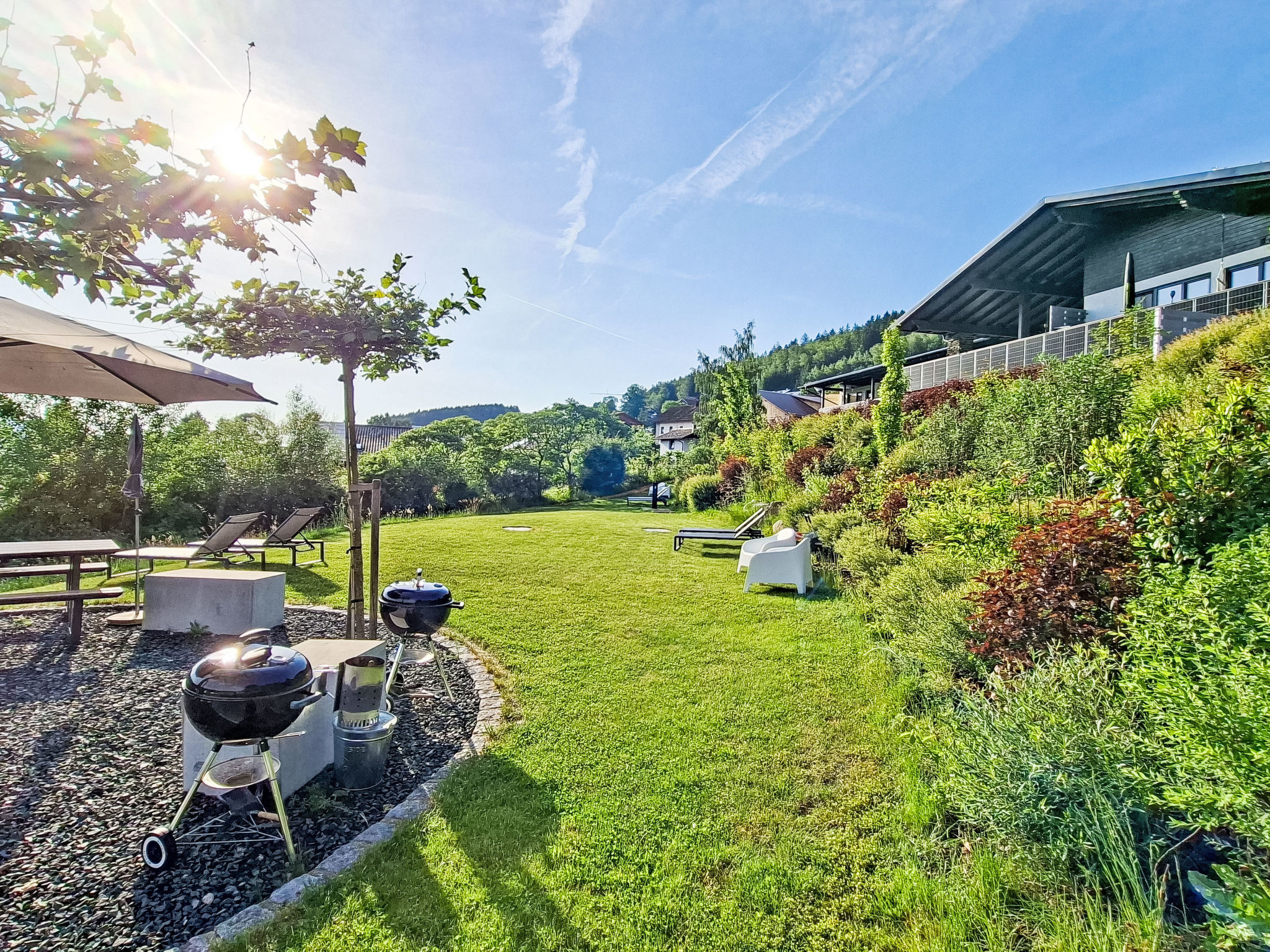 BayVista, die Bayerwald Lodge mit Bergblick - Buiten
