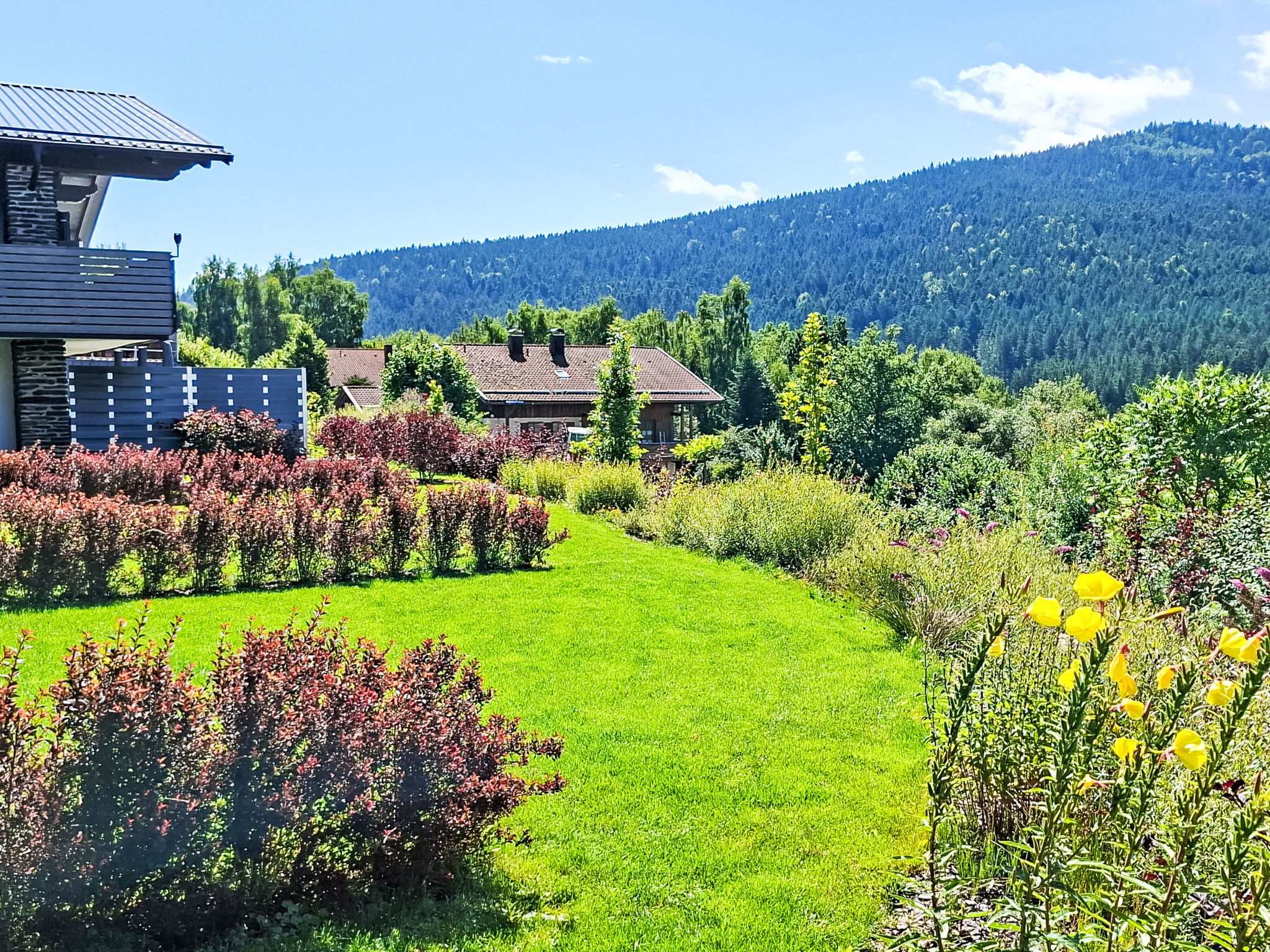 BayVista, die Bayerwald Lodge mit Bergblick - Buiten