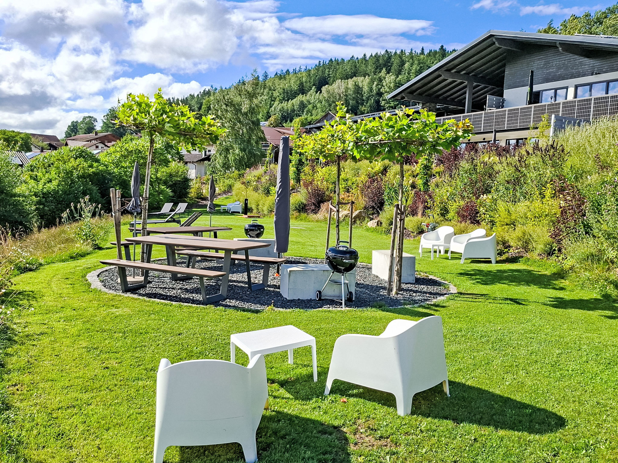 BayVista, die Bayerwald Lodge mit Bergblick - Buiten