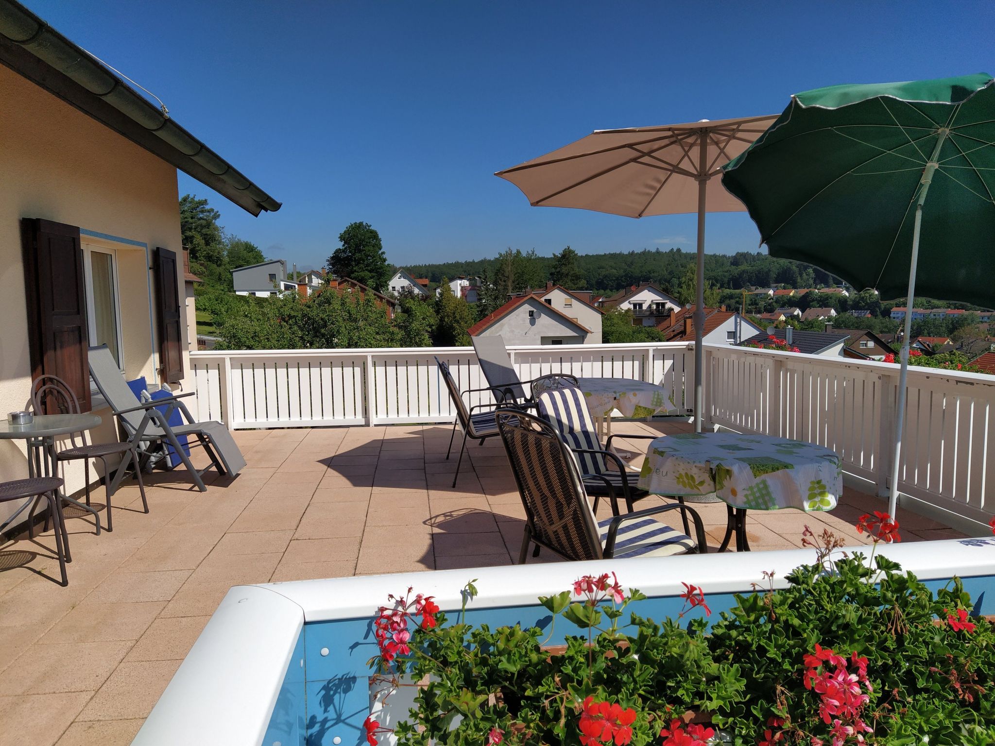 Haus Holzheimer mit Blick auf die Rhön-Binnen