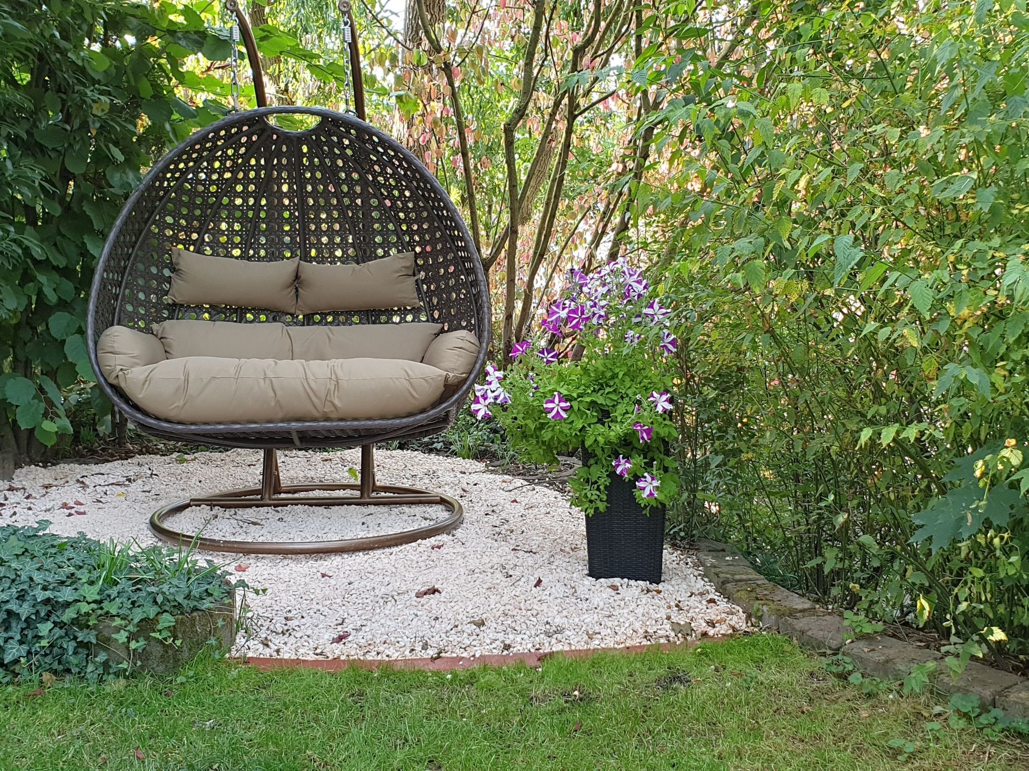 Dreibettzimmer mit Lounge-Terrasse und Garten - Outside