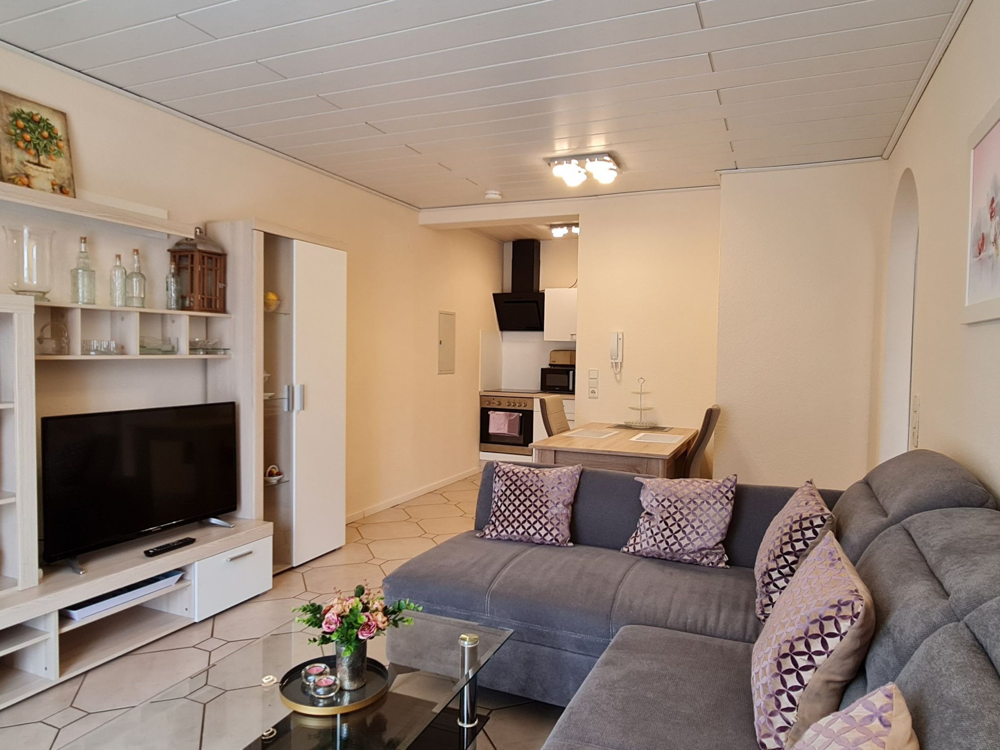 Dreibettzimmer mit Lounge-Terrasse und Garten - Inside