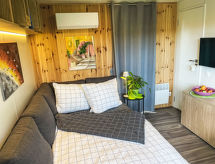 Knus Tiny Haus Dahoam aan het meer in Wemding, Altmühltal - thumbnail 5