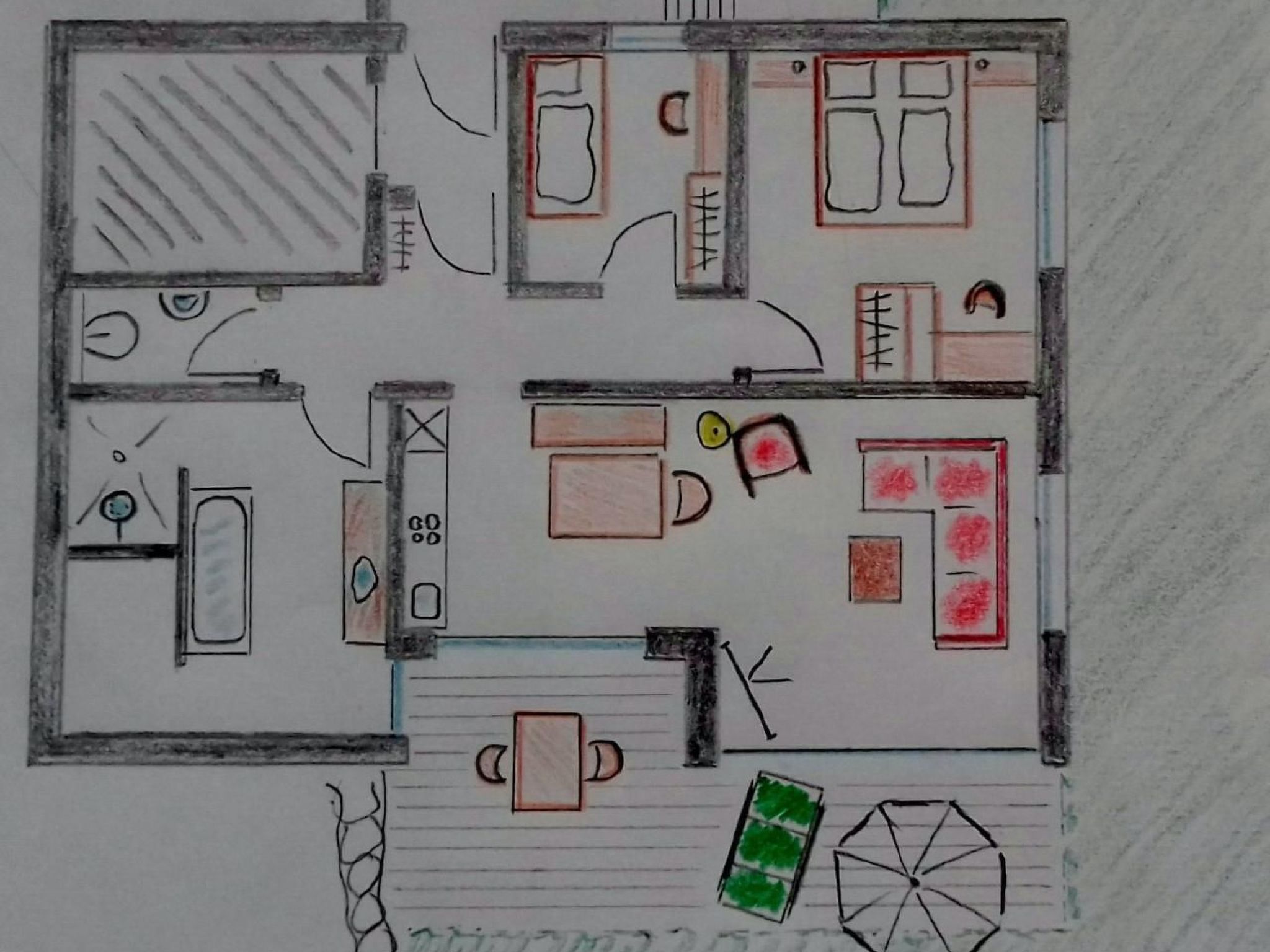 Chalet mit Blick auf das Wasser-Binnen