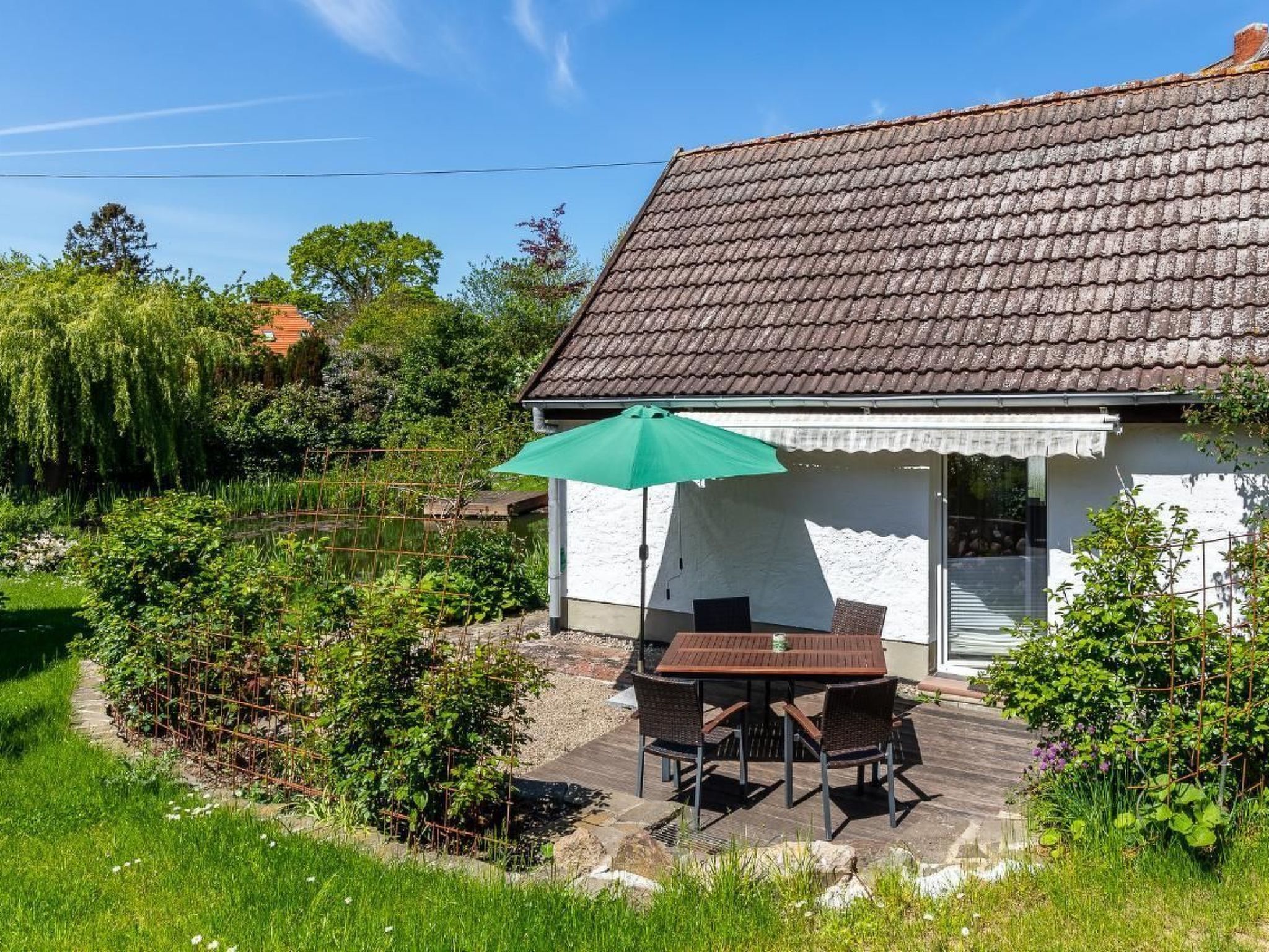 Teichblick in Klütz-Dedans