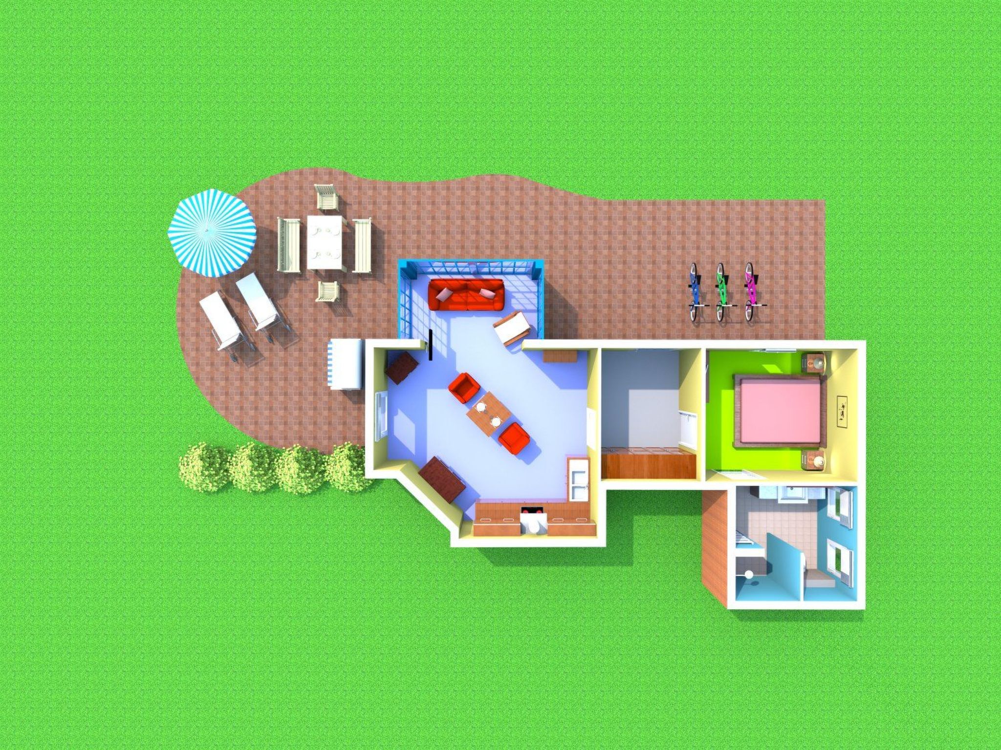 Seegang mit eingezäuntem Grundstück-Image-tags.info