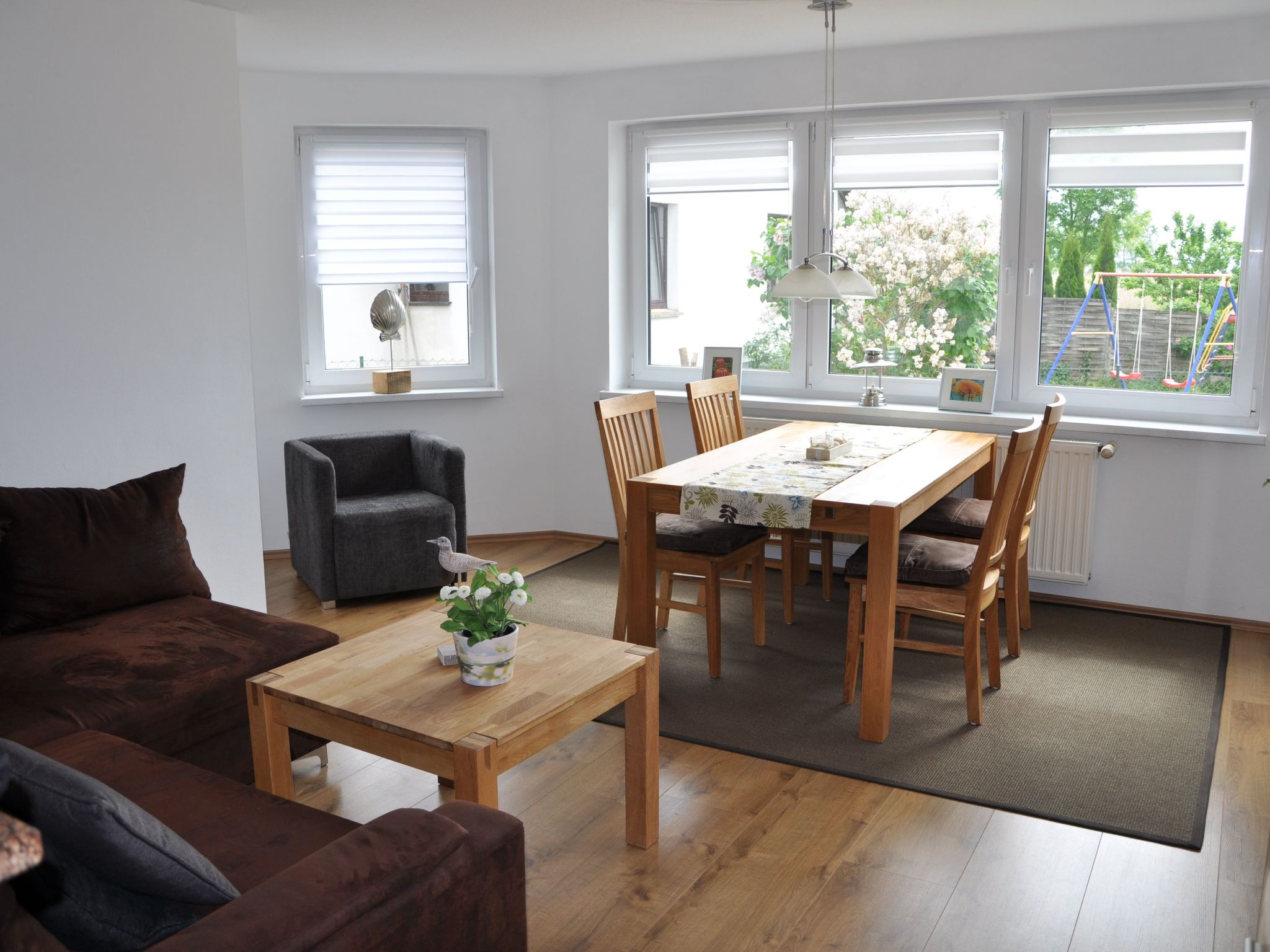 Achterwasserblick mit Terrasse