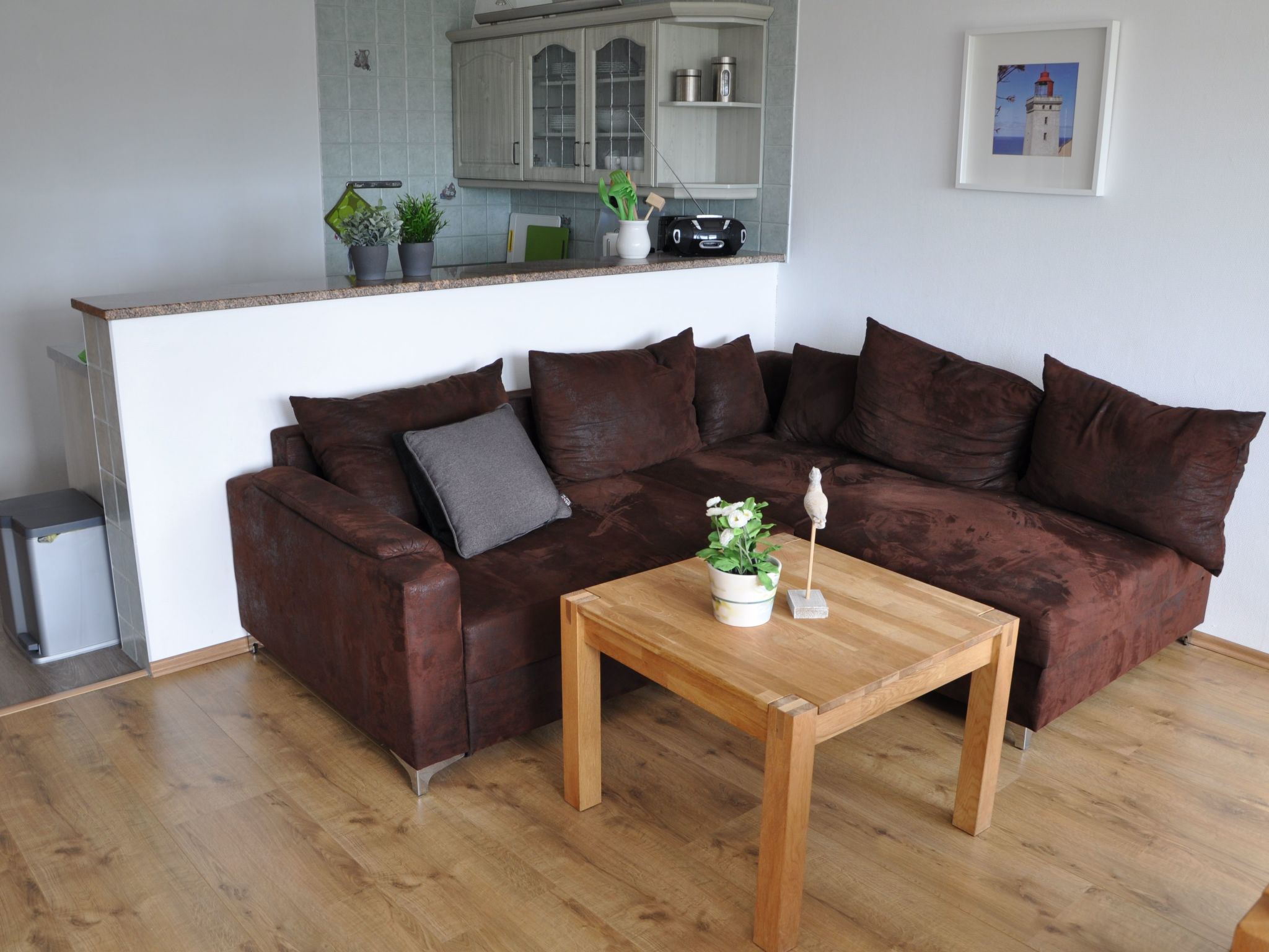 Achterwasserblick mit Terrasse