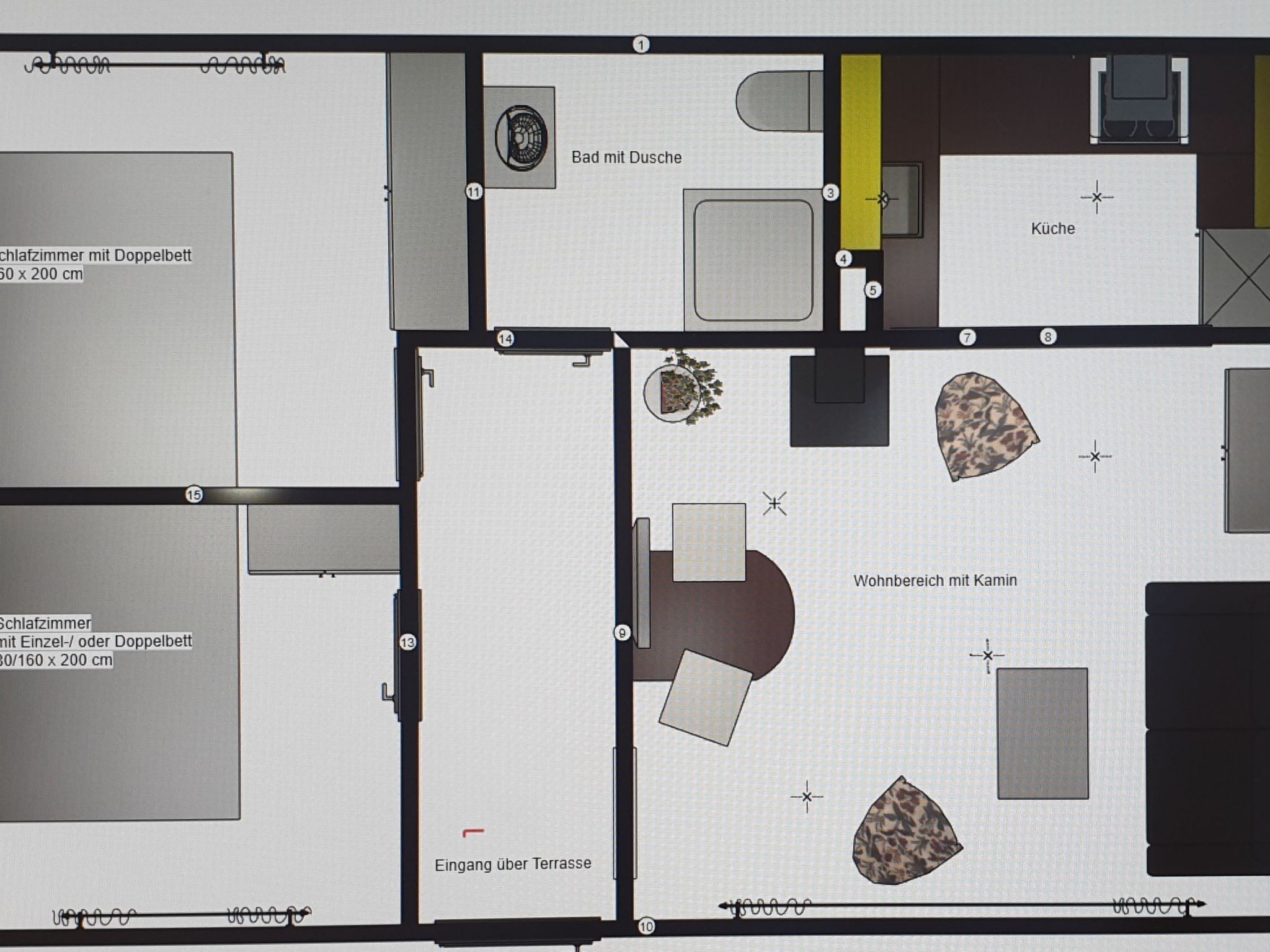 Mit Garten, Grill und Terrasse-Inside
