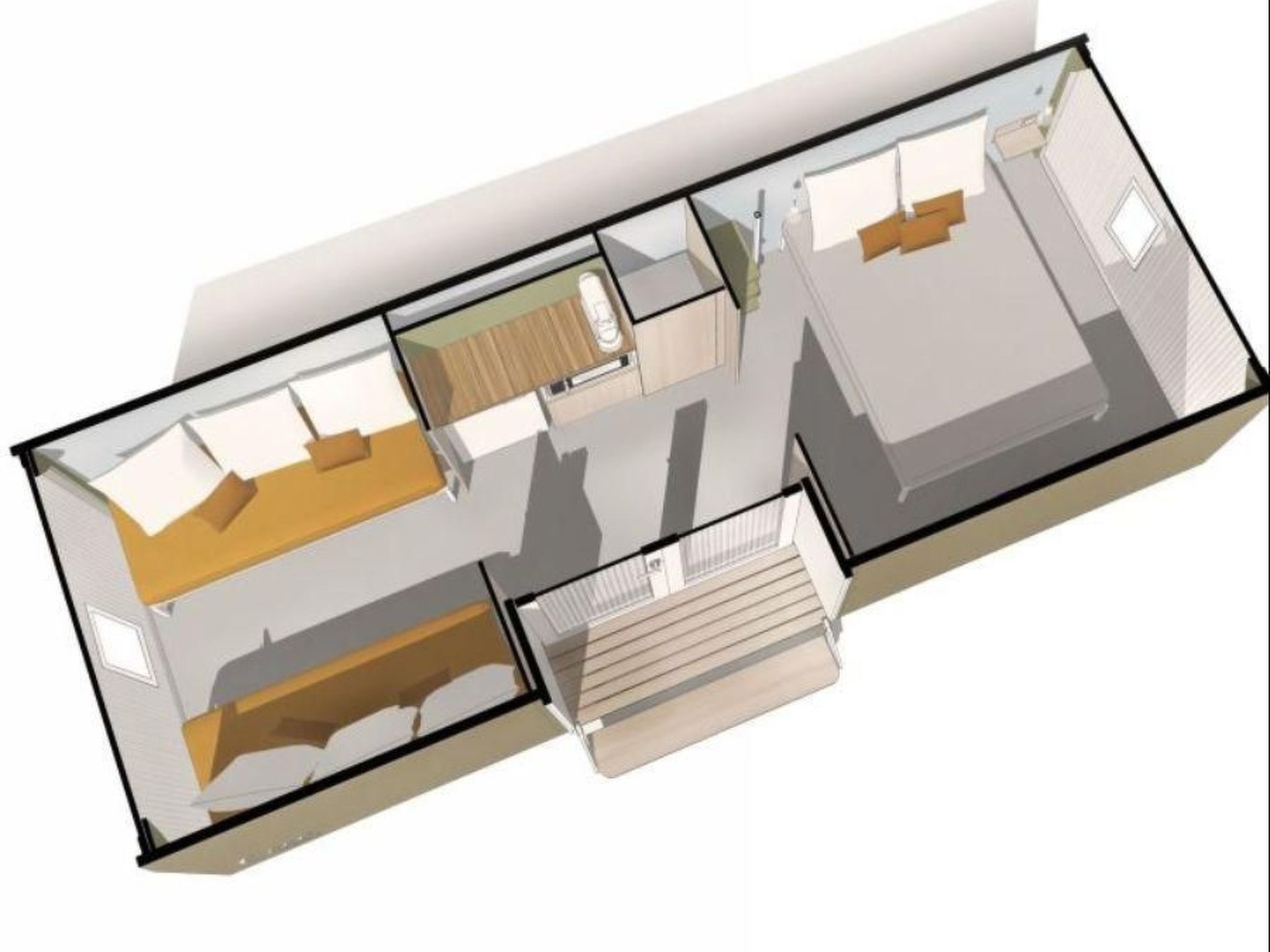 Coco Sweet mit Terrasse und Grill-Dedans