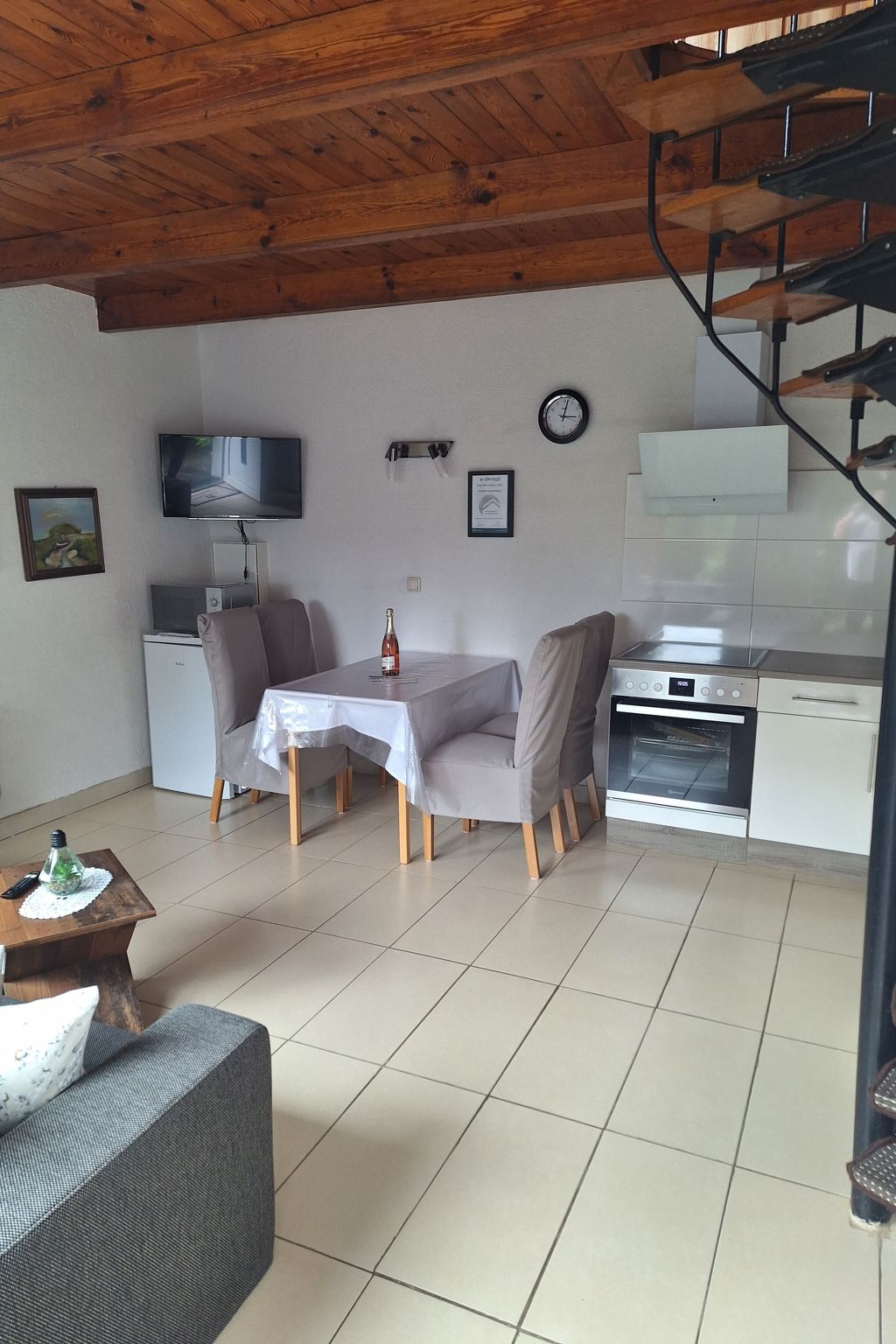 Reetgedecktes Haus-Dedans