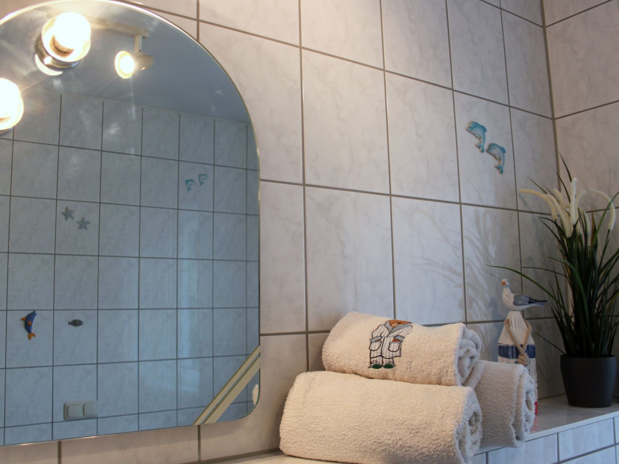 Strandnahe Wohnung mit Terrasse und Parkplatz-Dedans