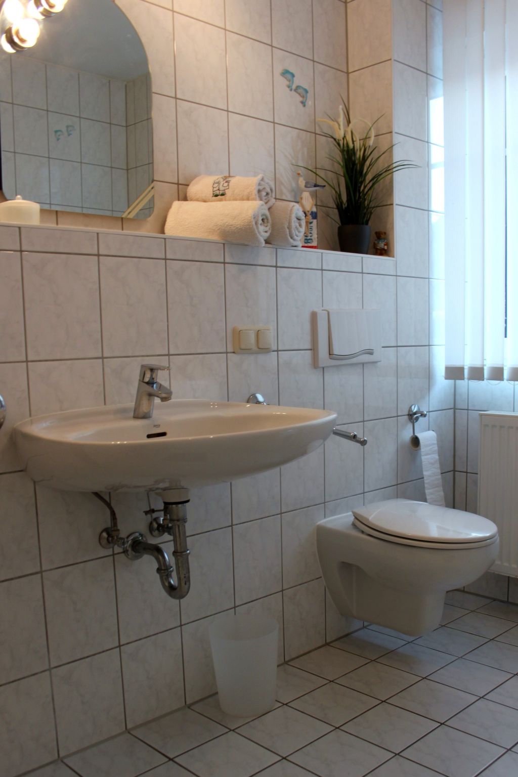 Strandnahe Wohnung mit Terrasse und Parkplatz-Dedans