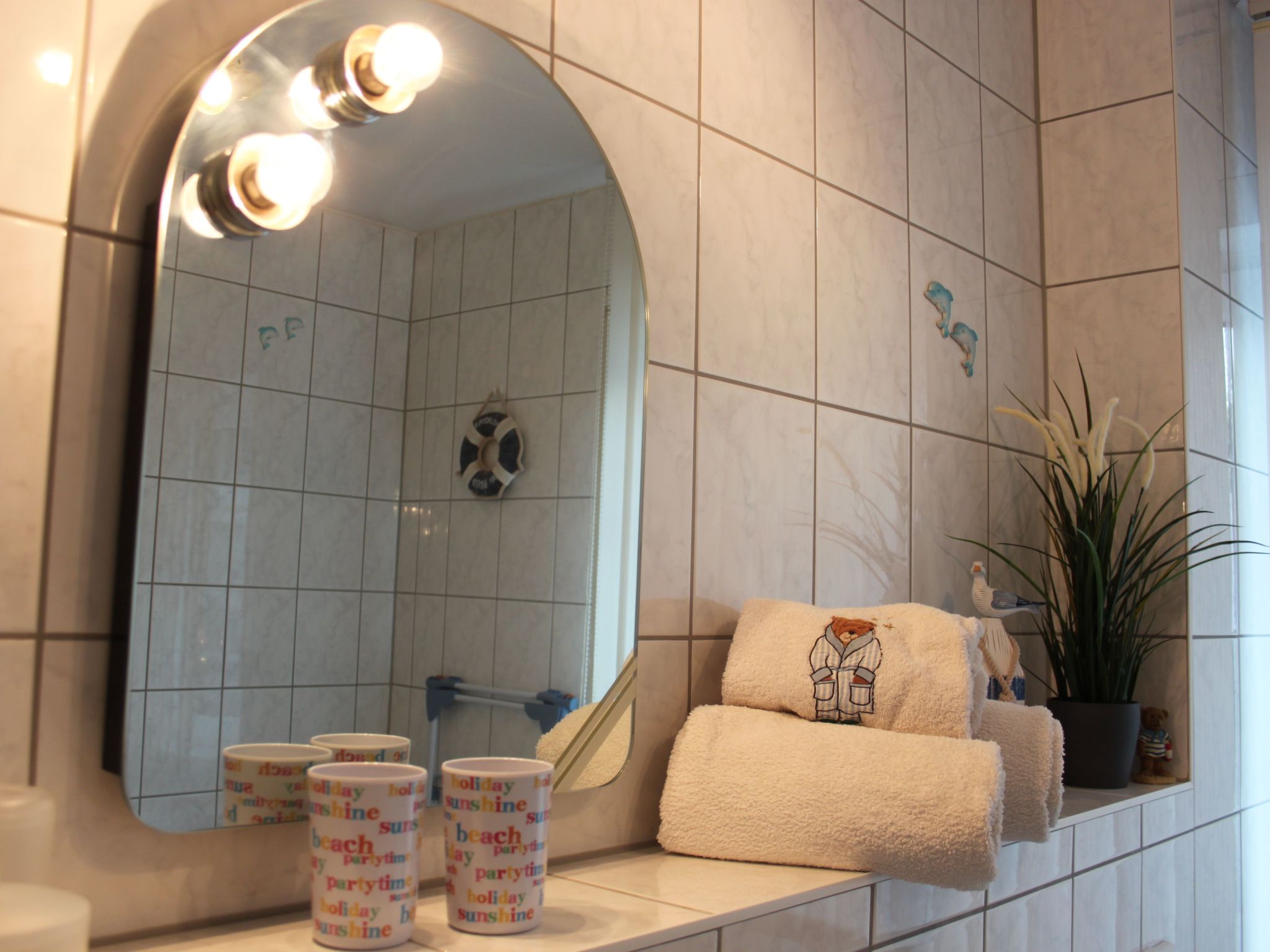 Strandnahe Wohnung mit Terrasse und Parkplatz-Dedans