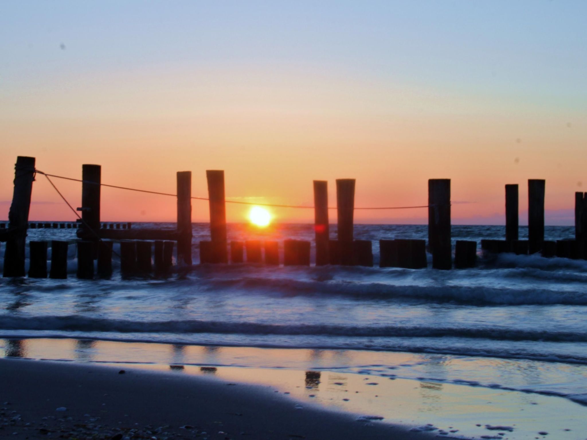 Strandnahe Wohnung mit Terrasse und Parkplatz