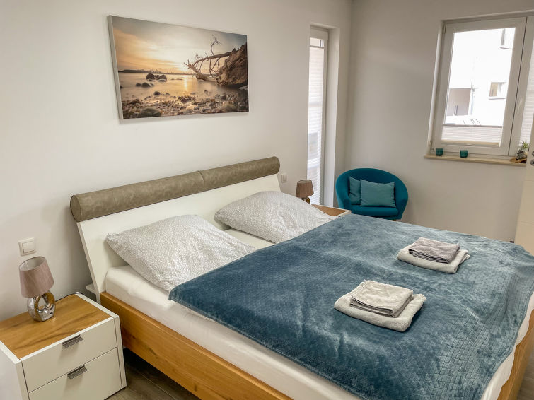 Aan zee: Modern appartement in het centrum van Seebad Altefähr in Seebad Altefähr