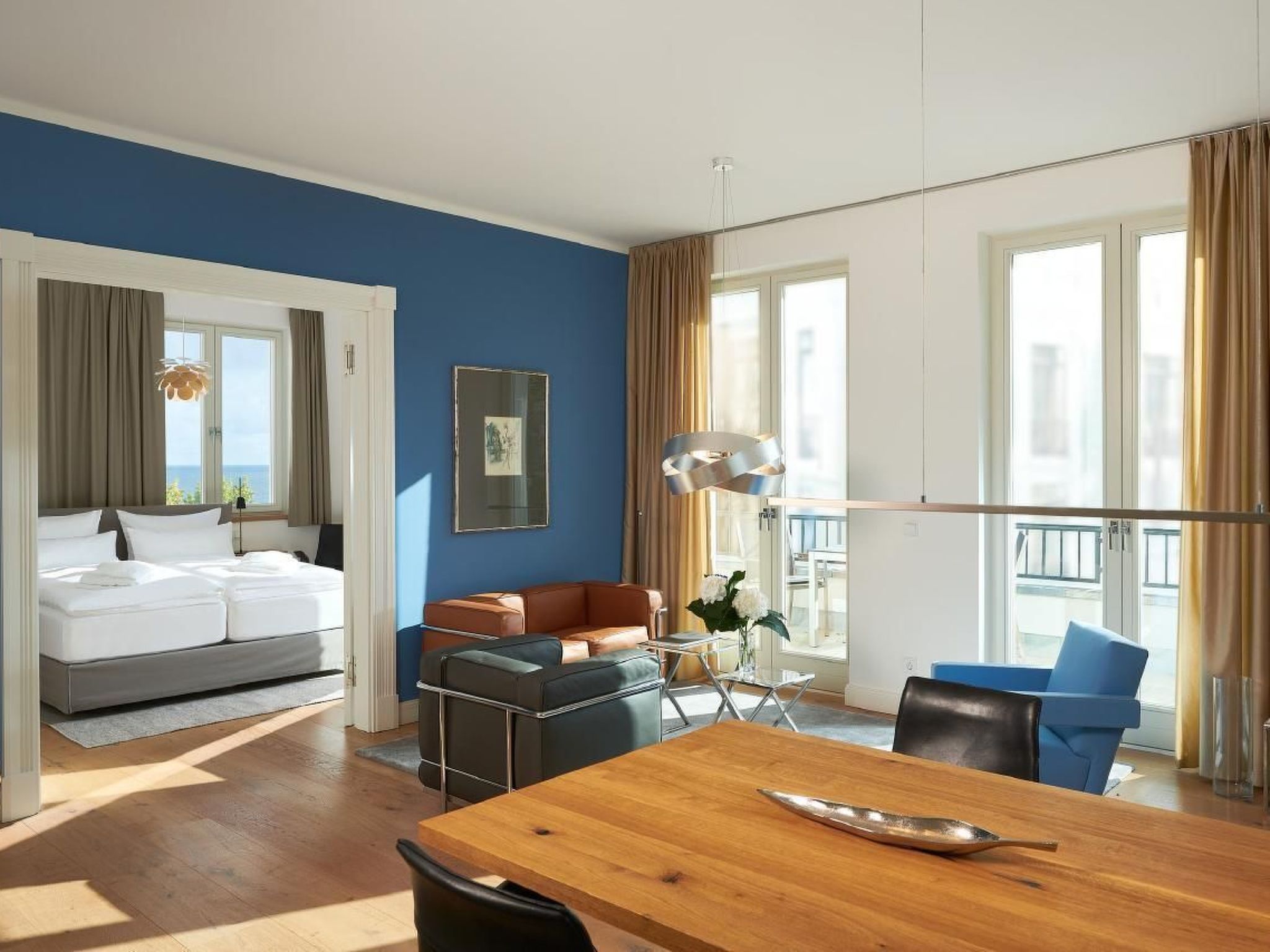 Strandnahe Ferienwohnung Meerselig mit Balkon