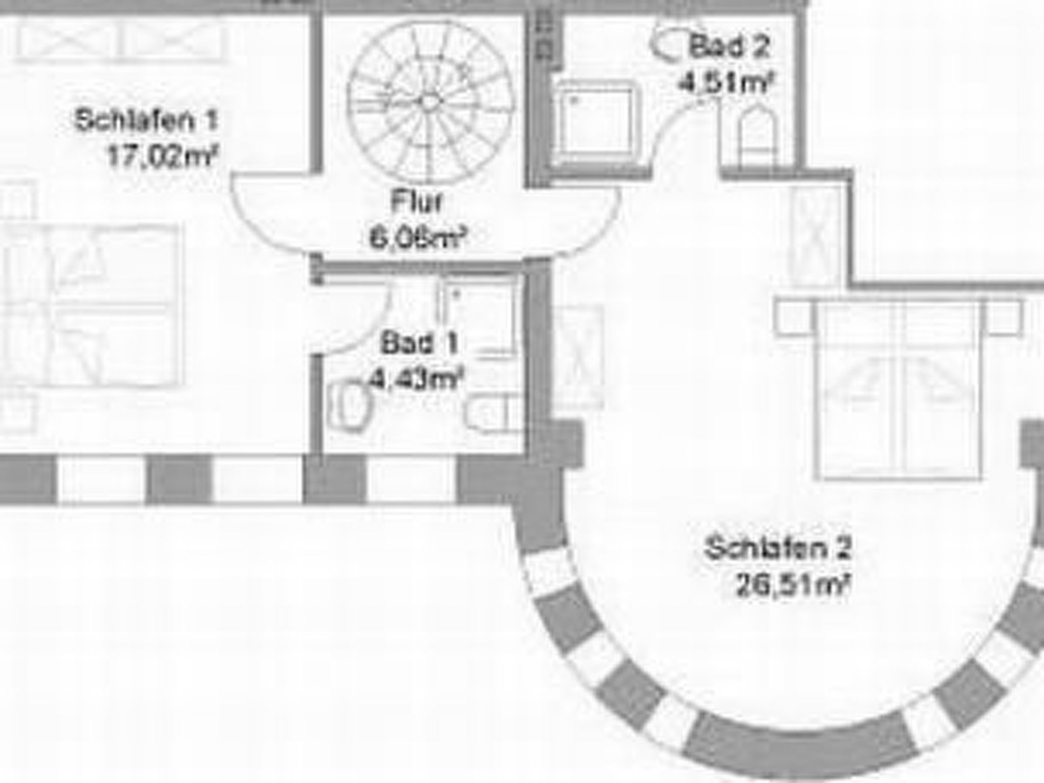 Wohnung im Erdgeschoss des Gutshauses-Dedans