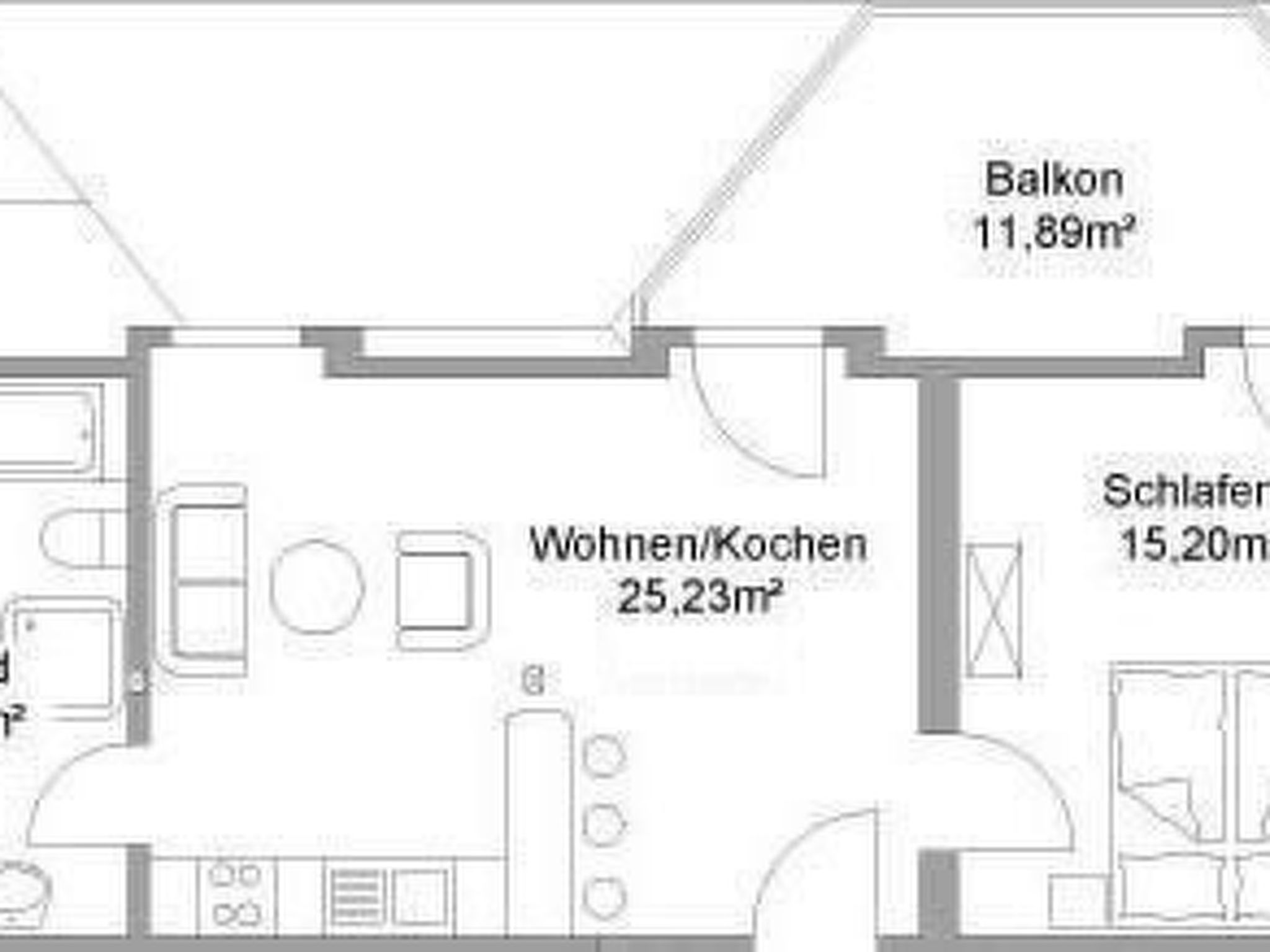 Wohnung im zweiten Obergeschoss des Gutshauses-Binnen