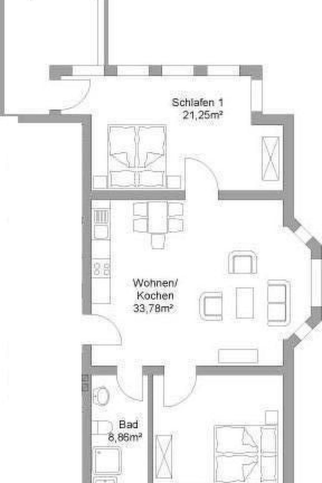 Wohnung in der ersten Etage des Herrenhauses-Inside