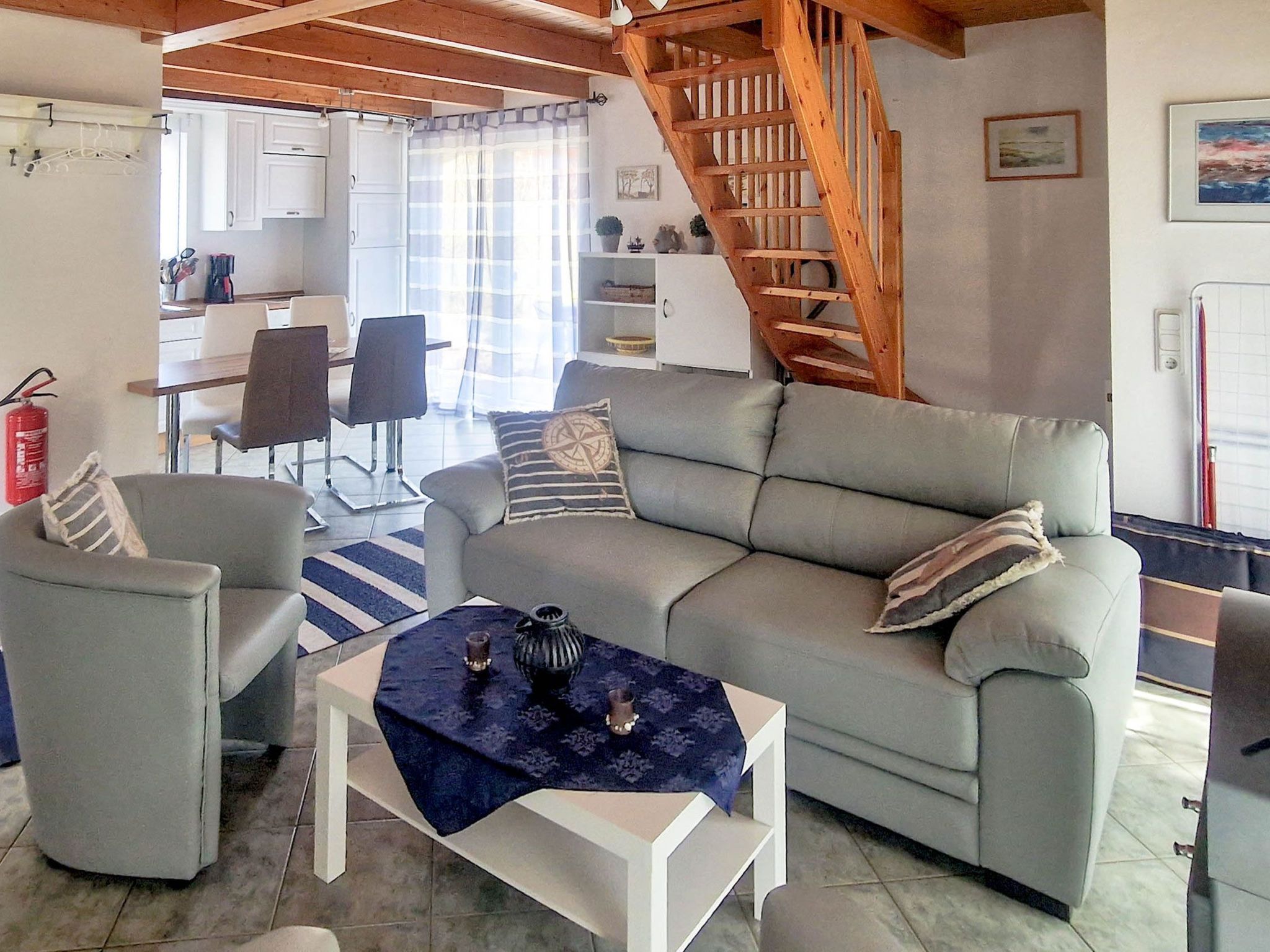 Strandnahes Ferienhaus Strandrubin mit Kamin