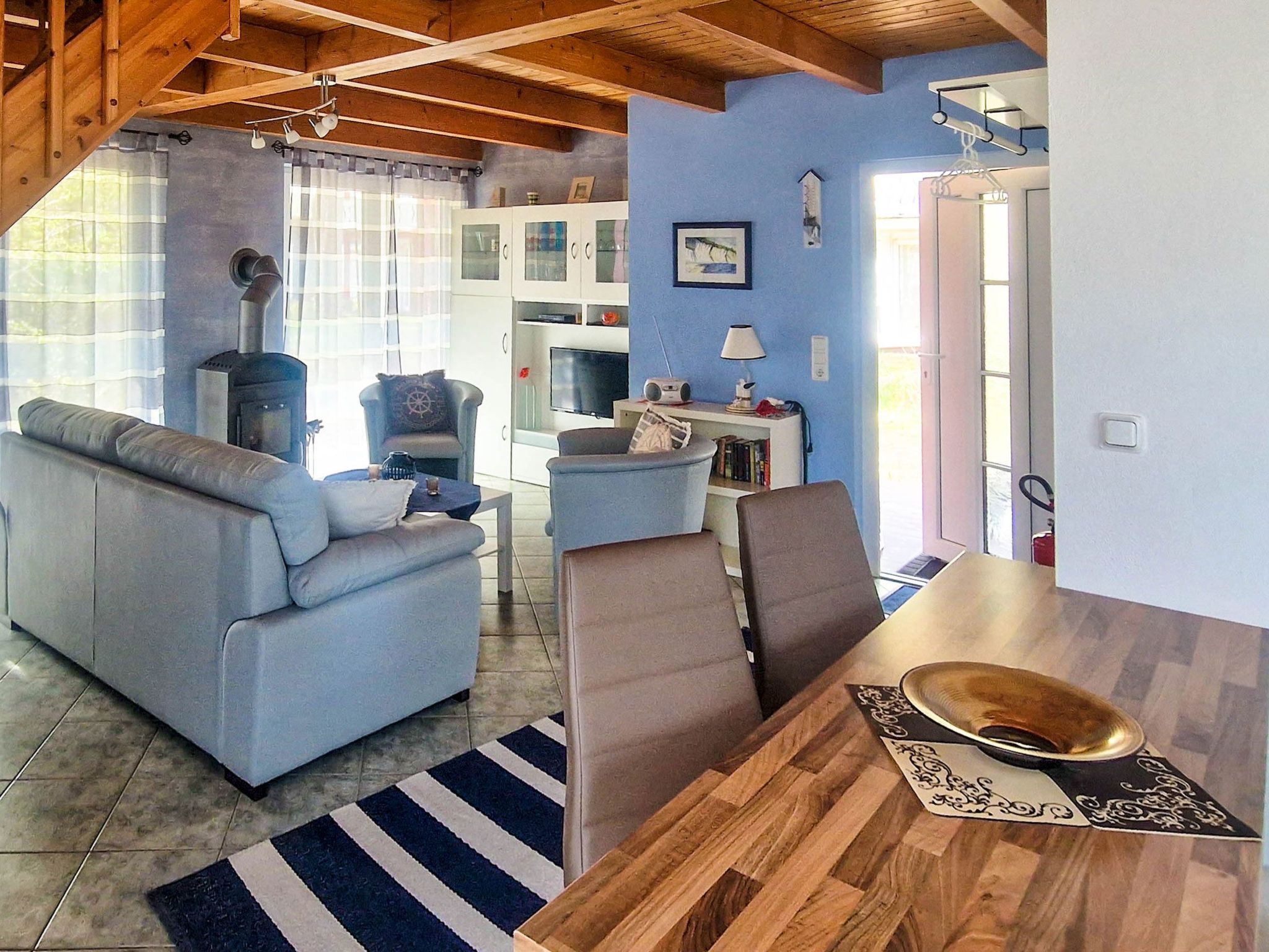 Strandnahes Ferienhaus Strandrubin mit Kamin