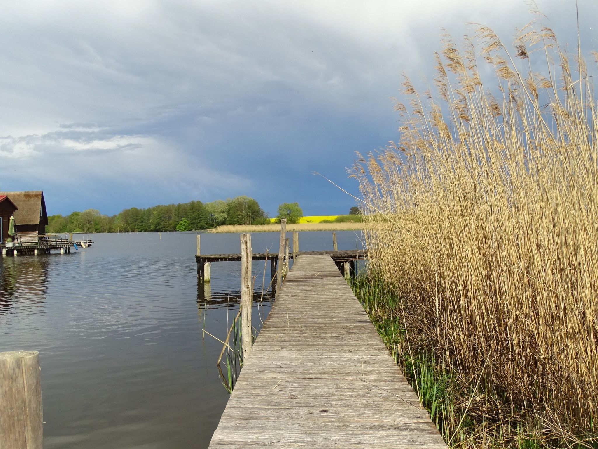Gemütliches Dachgeschoss-Apartement mit Seeblick und großem Garten am Wasser