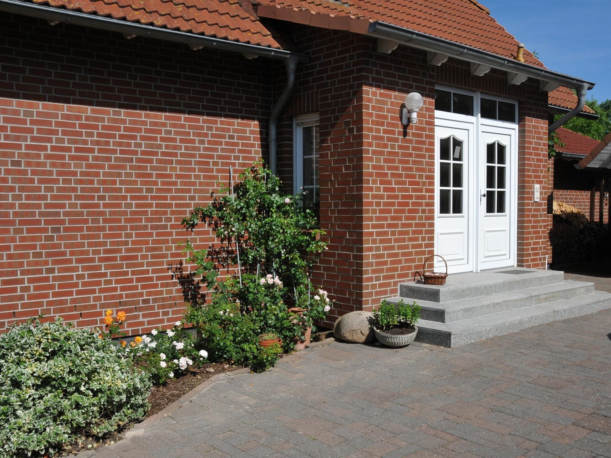 Im Gartengeschoss für vier Personen