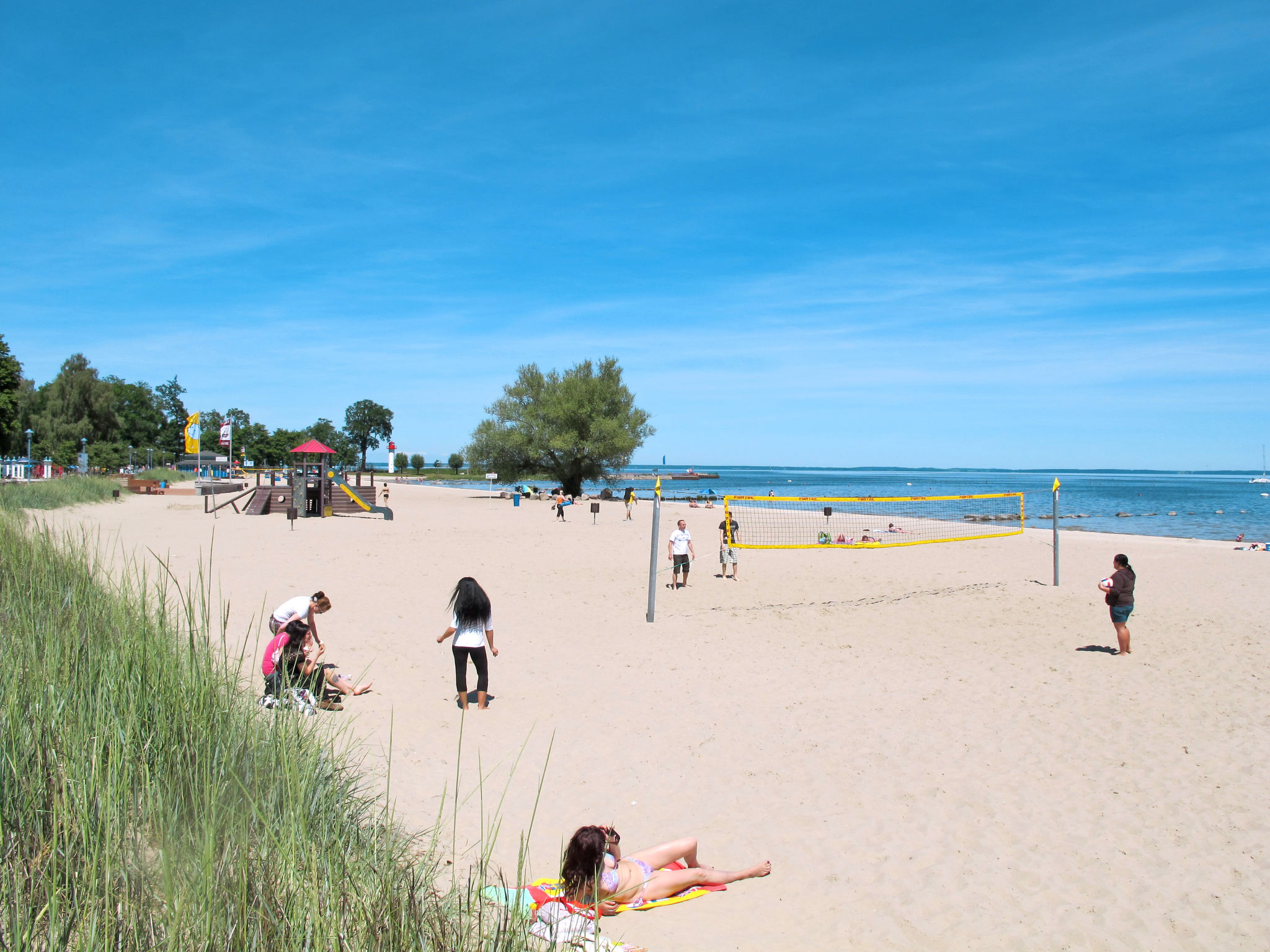 Wohnung an der Ostsee mit Blick auf den Yachthafen-Umgebung